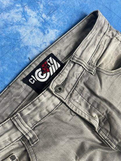 Jeansy z Przetarciami Cool Cat 00s 30x32 | Piggy Boxer Vintage Shop