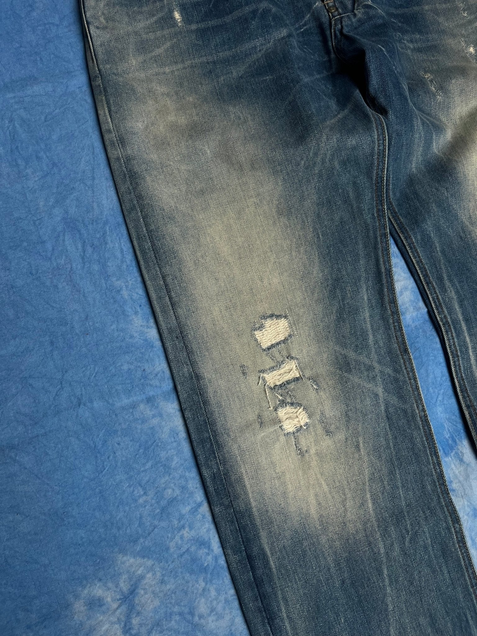 Jeansy z Przetarciami G - Star Raw Attack Low Straight 00s W32 L32 | Piggy Boxer Vintage Shop