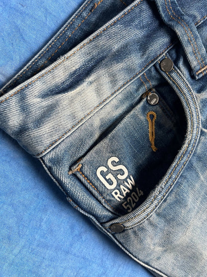 Jeansy z Przetarciami G - Star Raw Attack Low Straight 00s W32 L32 | Piggy Boxer Vintage Shop