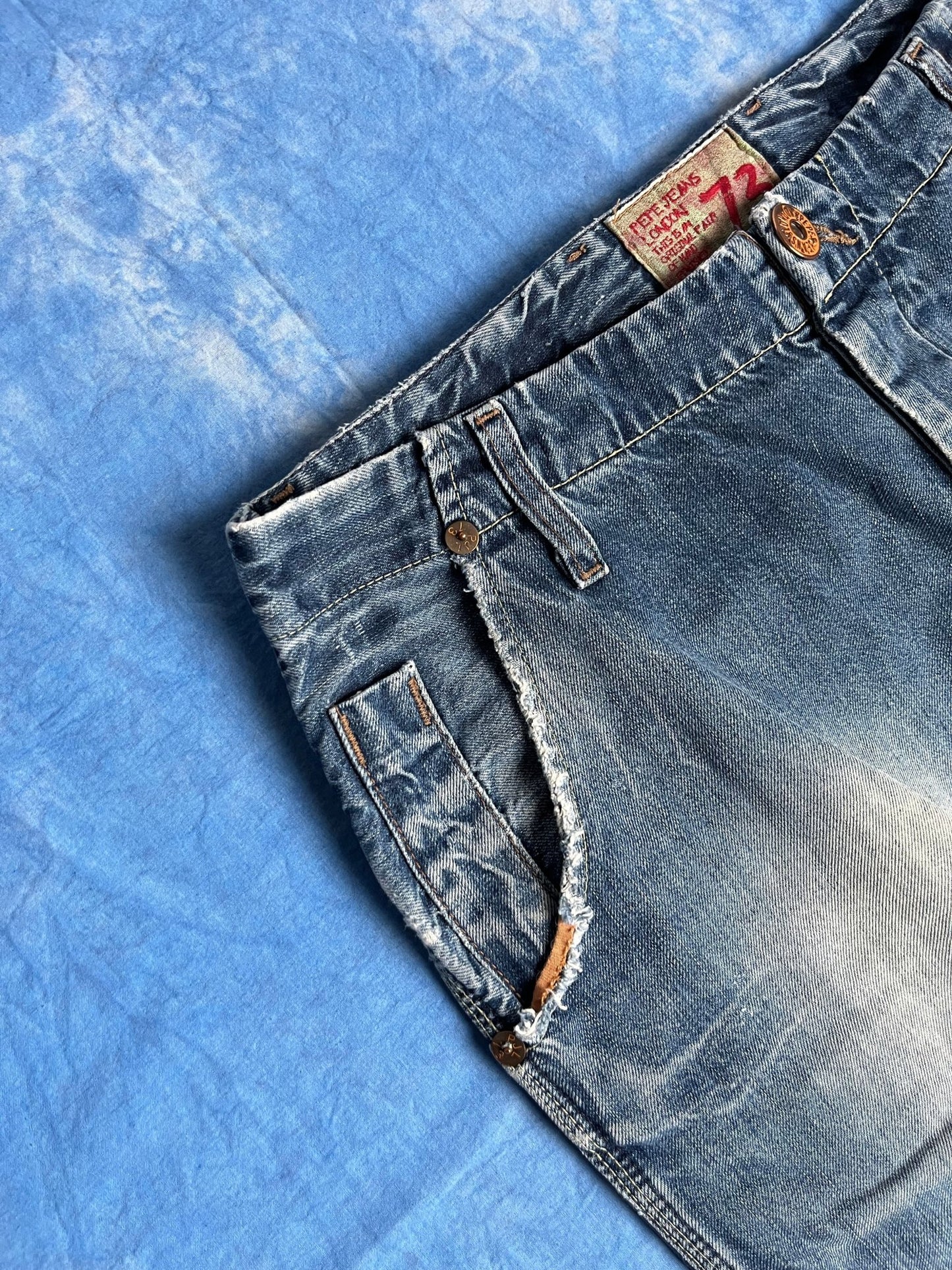 Jeansy z Przetarciami Pepe Jeans 00s W31 L34 | Piggy Boxer Vintage Shop