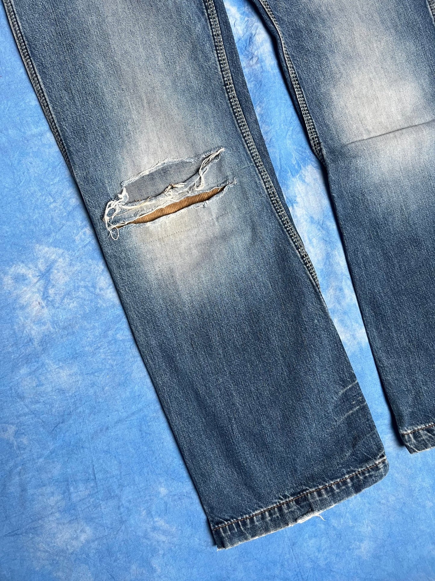 Jeansy z Przetarciami Pepe Jeans 00s W31 L34 | Piggy Boxer Vintage Shop