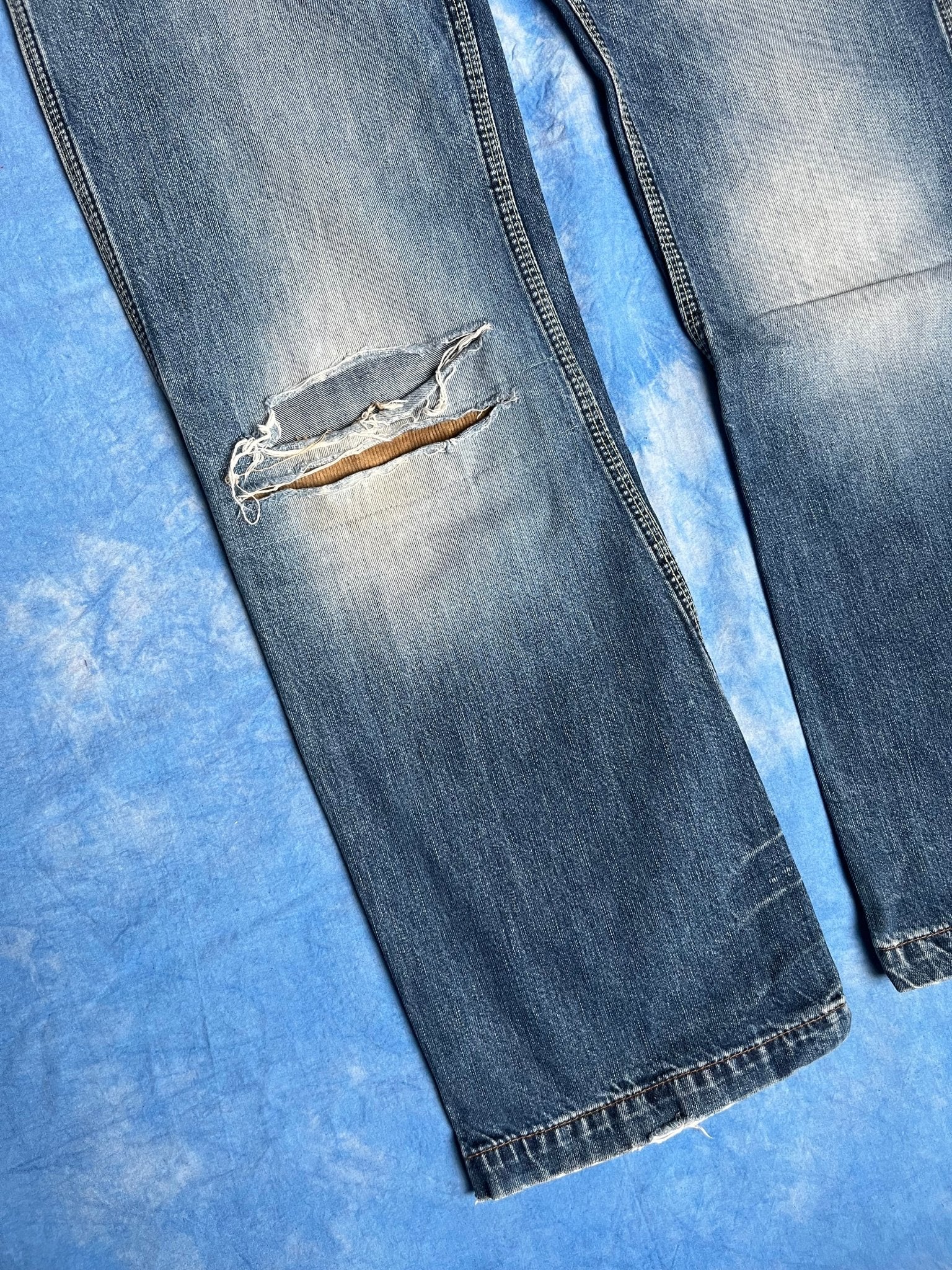 Jeansy z Przetarciami Pepe Jeans 00s W31 L34 | Piggy Boxer Vintage Shop