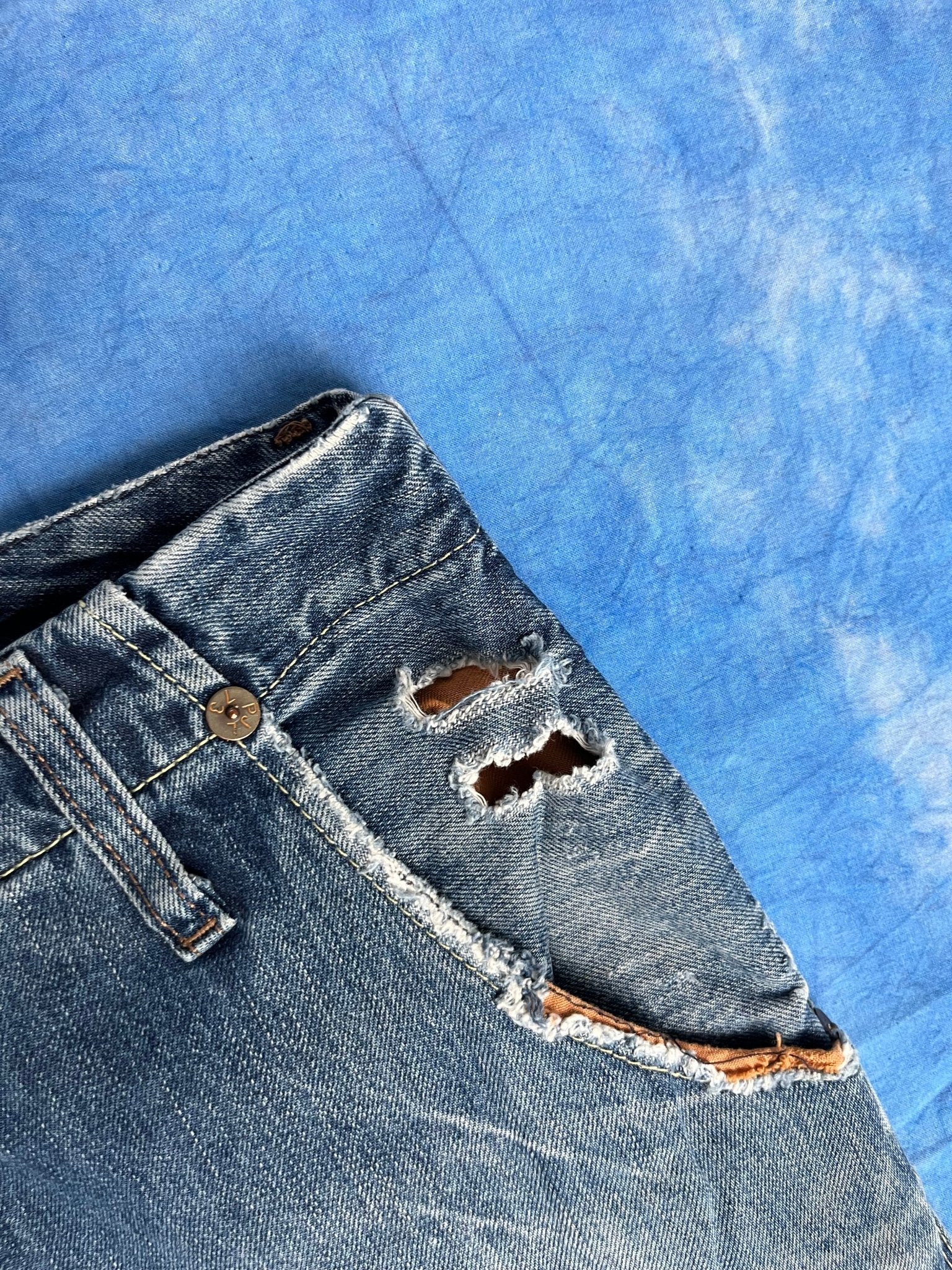 Jeansy z Przetarciami Pepe Jeans 00s W31 L34 | Piggy Boxer Vintage Shop