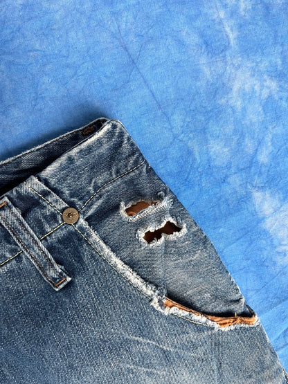 Jeansy z Przetarciami Pepe Jeans 00s W31 L34 | Piggy Boxer Vintage Shop
