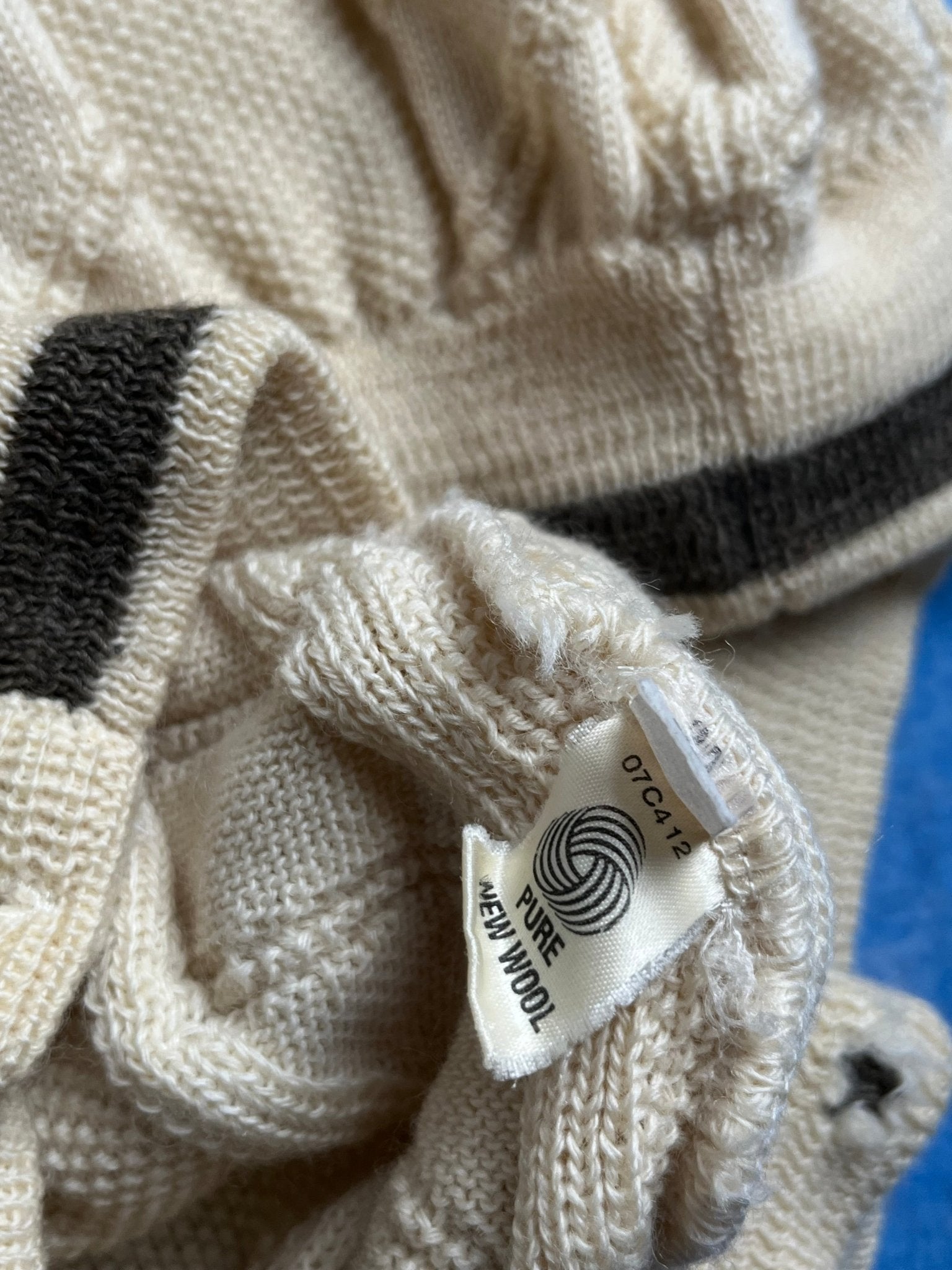 Kardigan Gruby Wełniany Warkocz Carlo Roberto 90s XL | Piggy Boxer Vintage Shop