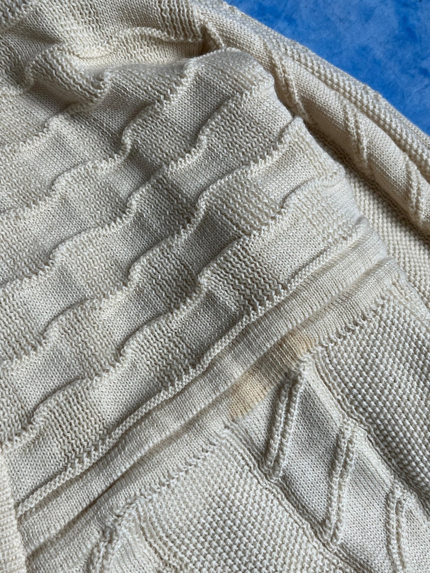 Kardigan Gruby Wełniany Warkocz Carlo Roberto 90s XL | Piggy Boxer Vintage Shop