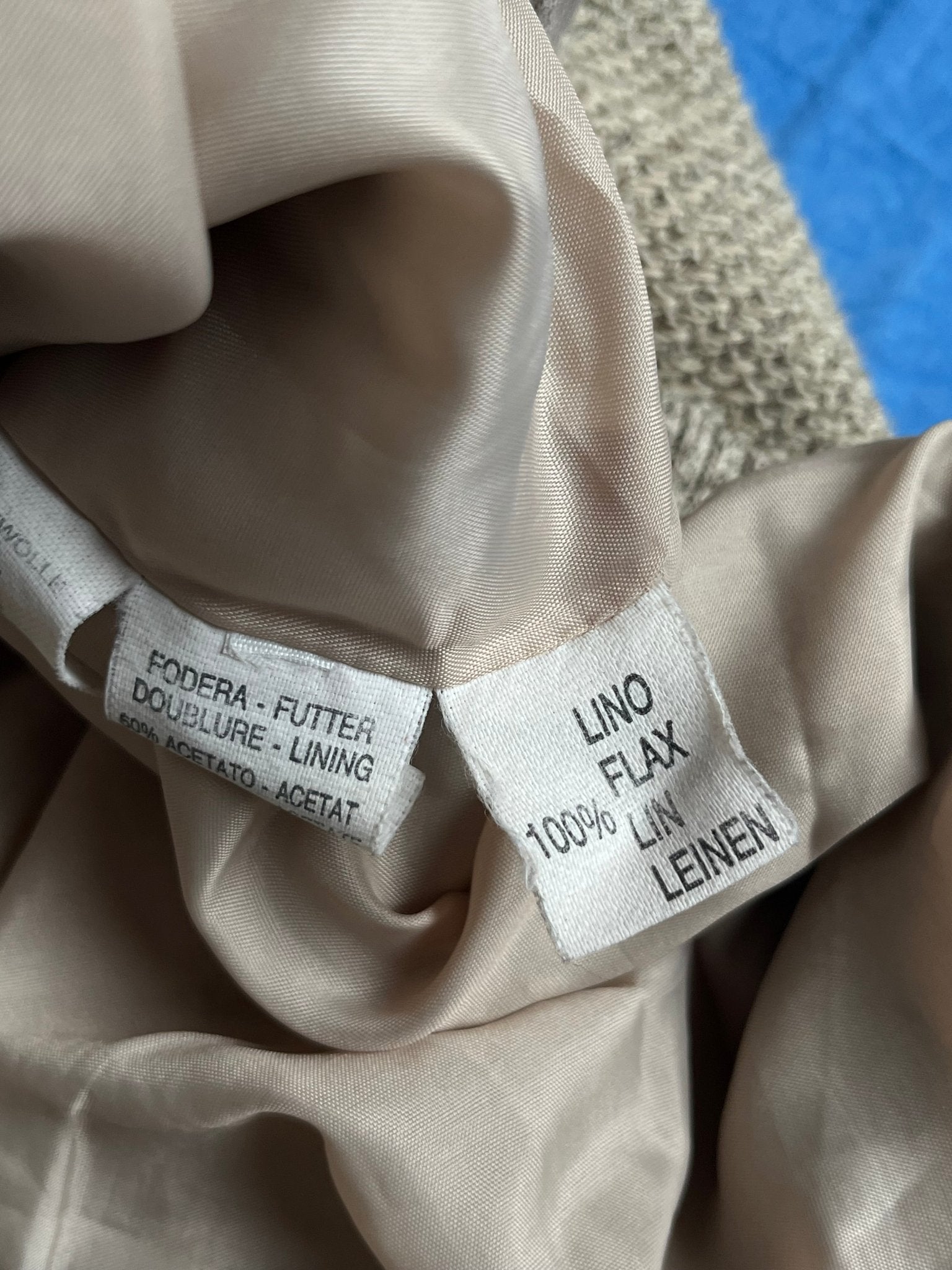 Kardigan Kolorowy Warkocz z Lnem 90s XL | Piggy Boxer Vintage Shop