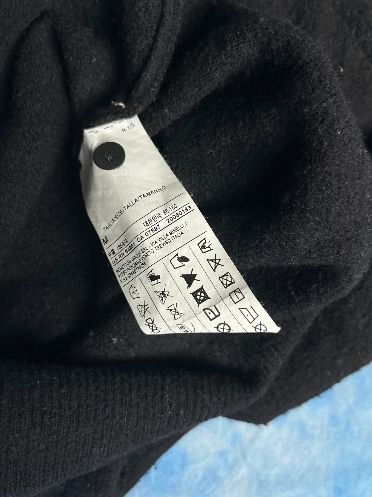 Kardigan Wełna Merino Italian Yarn Stile Benetton 00s XS | Piggy Boxer Vintage Shop