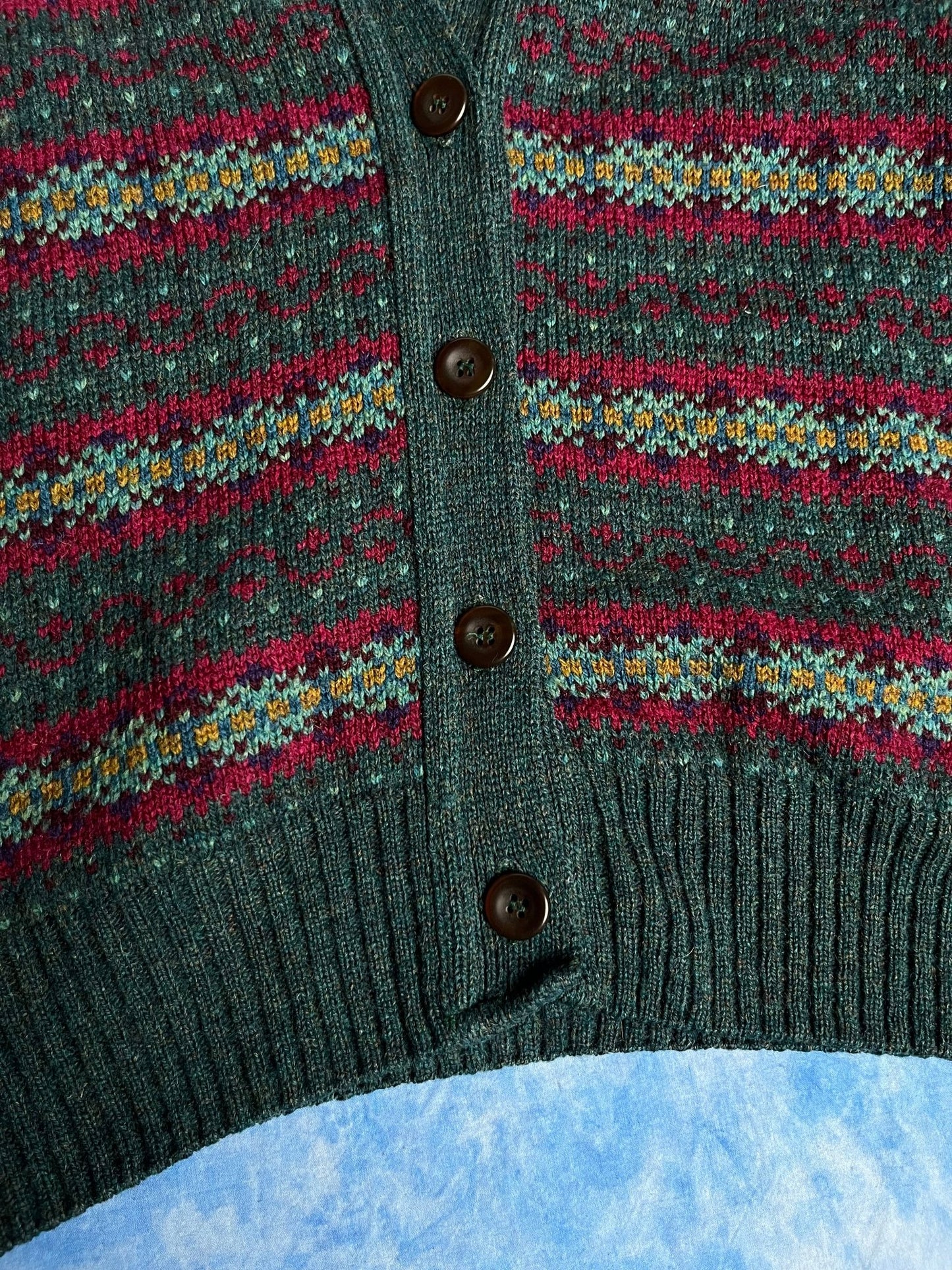 Kardigan Wełniany Campsie of Scotland 90s L | Piggy Boxer Vintage Shop