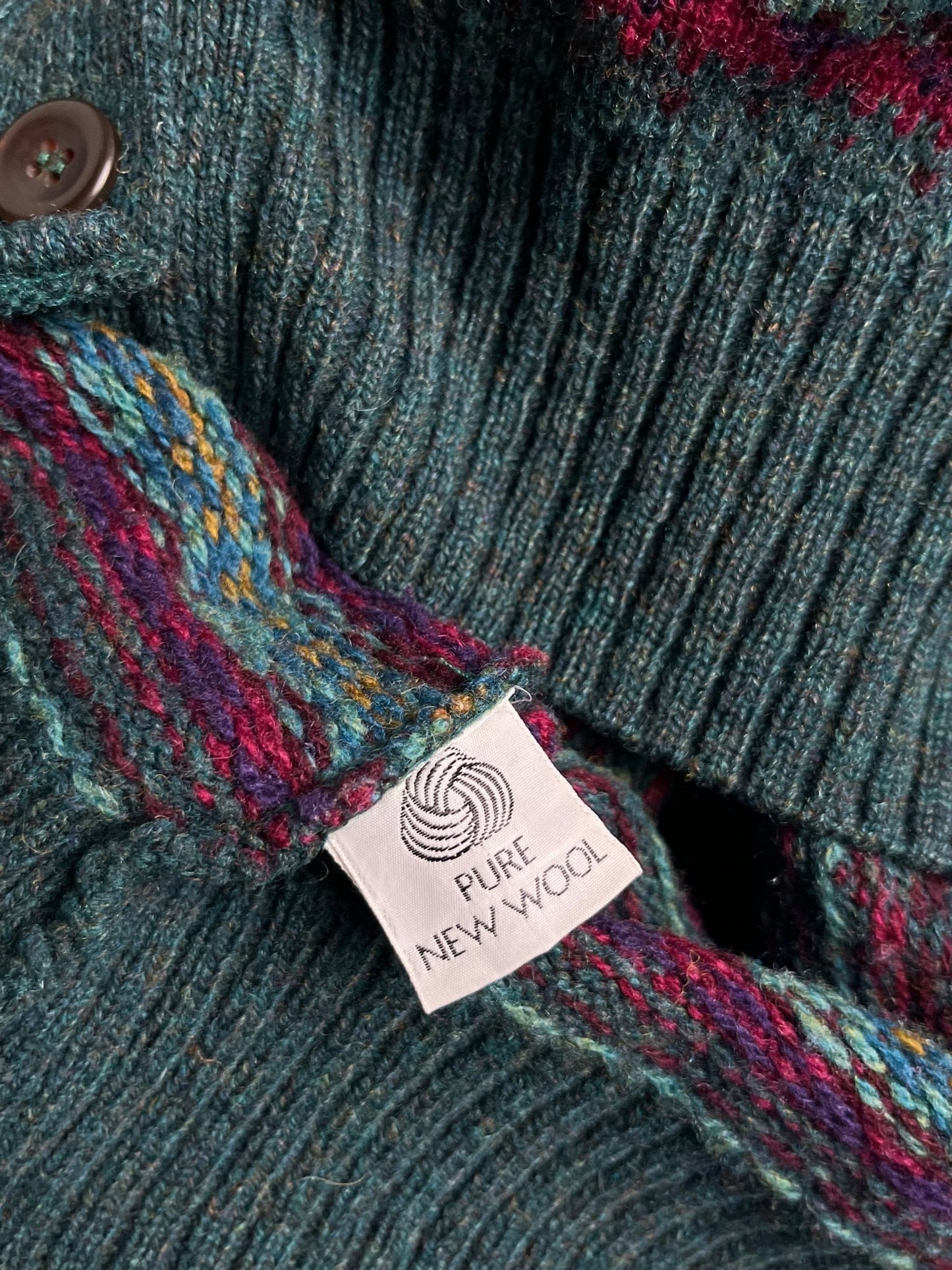 Kardigan Wełniany Campsie of Scotland 90s L | Piggy Boxer Vintage Shop