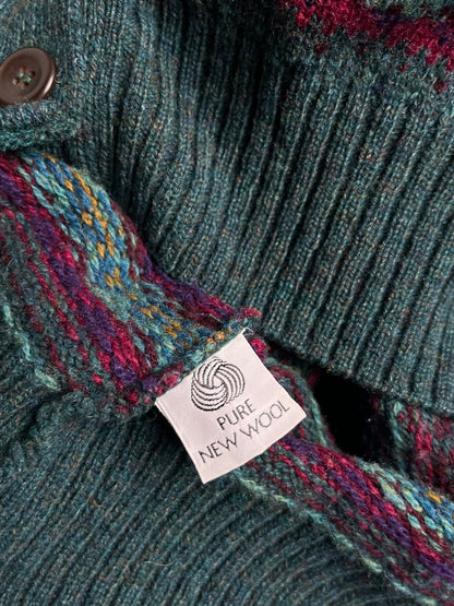 Kardigan Wełniany Campsie of Scotland 90s L | Piggy Boxer Vintage Shop