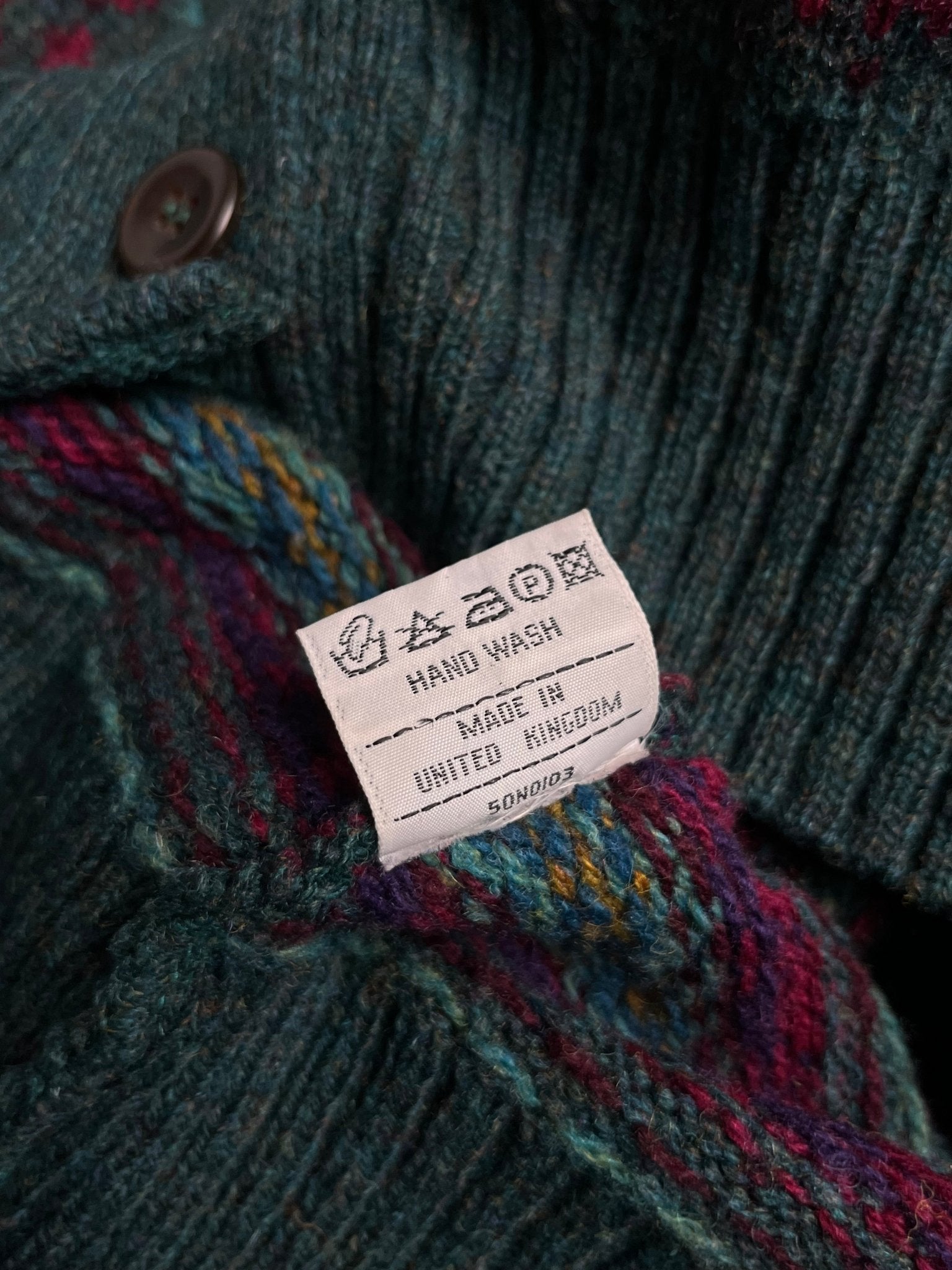 Kardigan Wełniany Campsie of Scotland 90s L | Piggy Boxer Vintage Shop