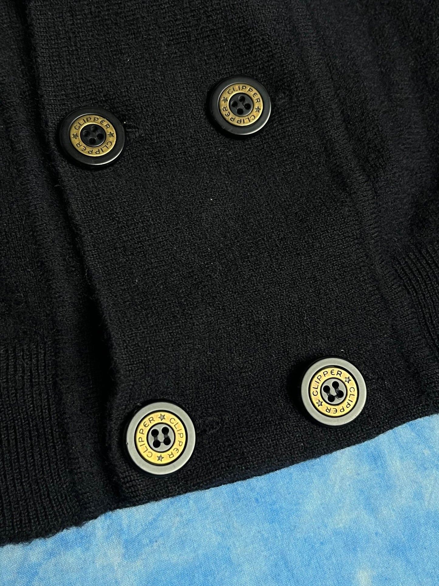 Kardigan Wełniany Clipper 90s XL | Piggy Boxer Vintage Shop