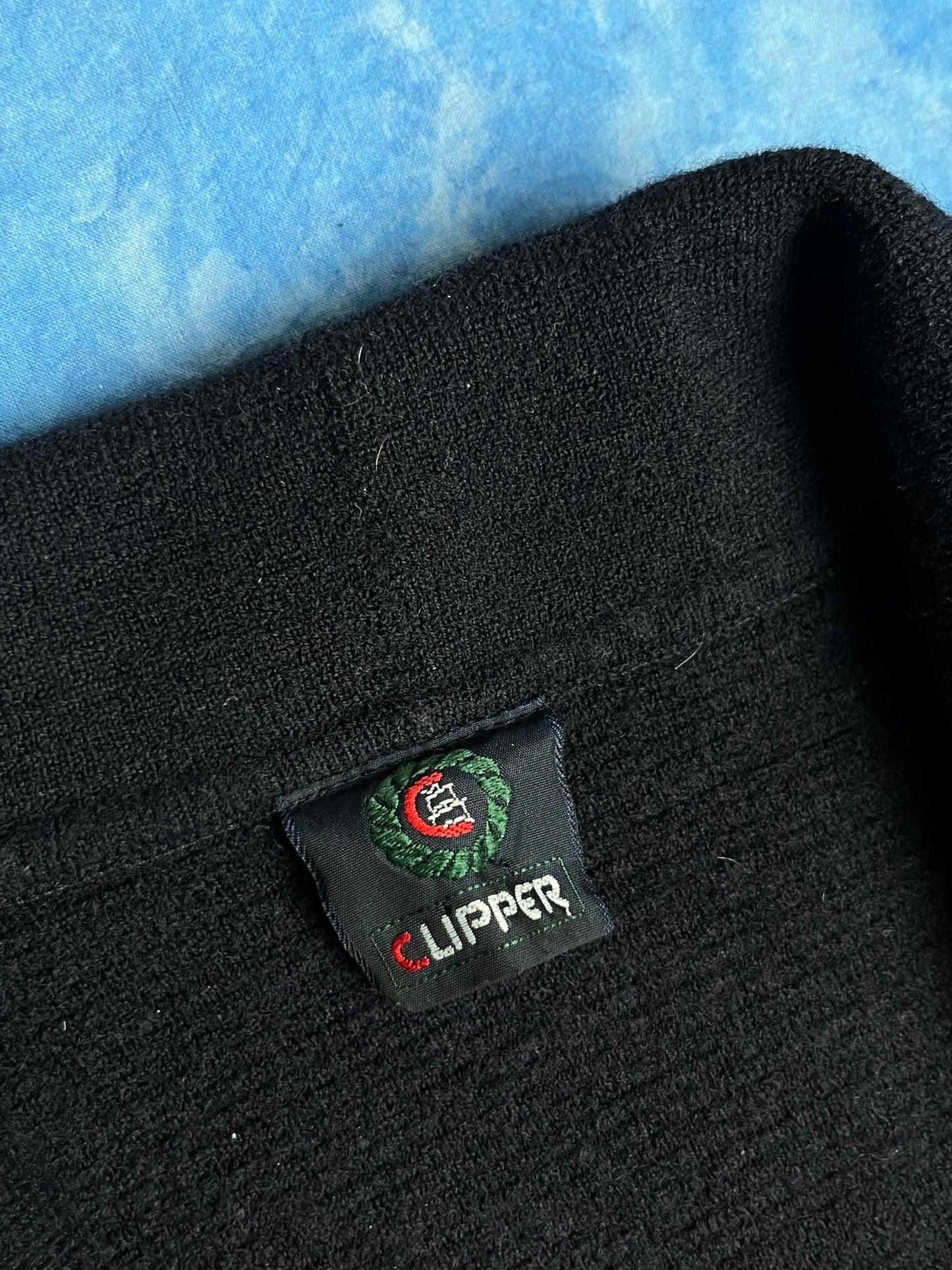 Kardigan Wełniany Clipper 90s XL | Piggy Boxer Vintage Shop