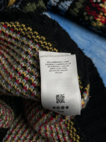 Kardigan Wełniany Patchwork Fred Perry XS | Piggy Boxer Vintage Shop