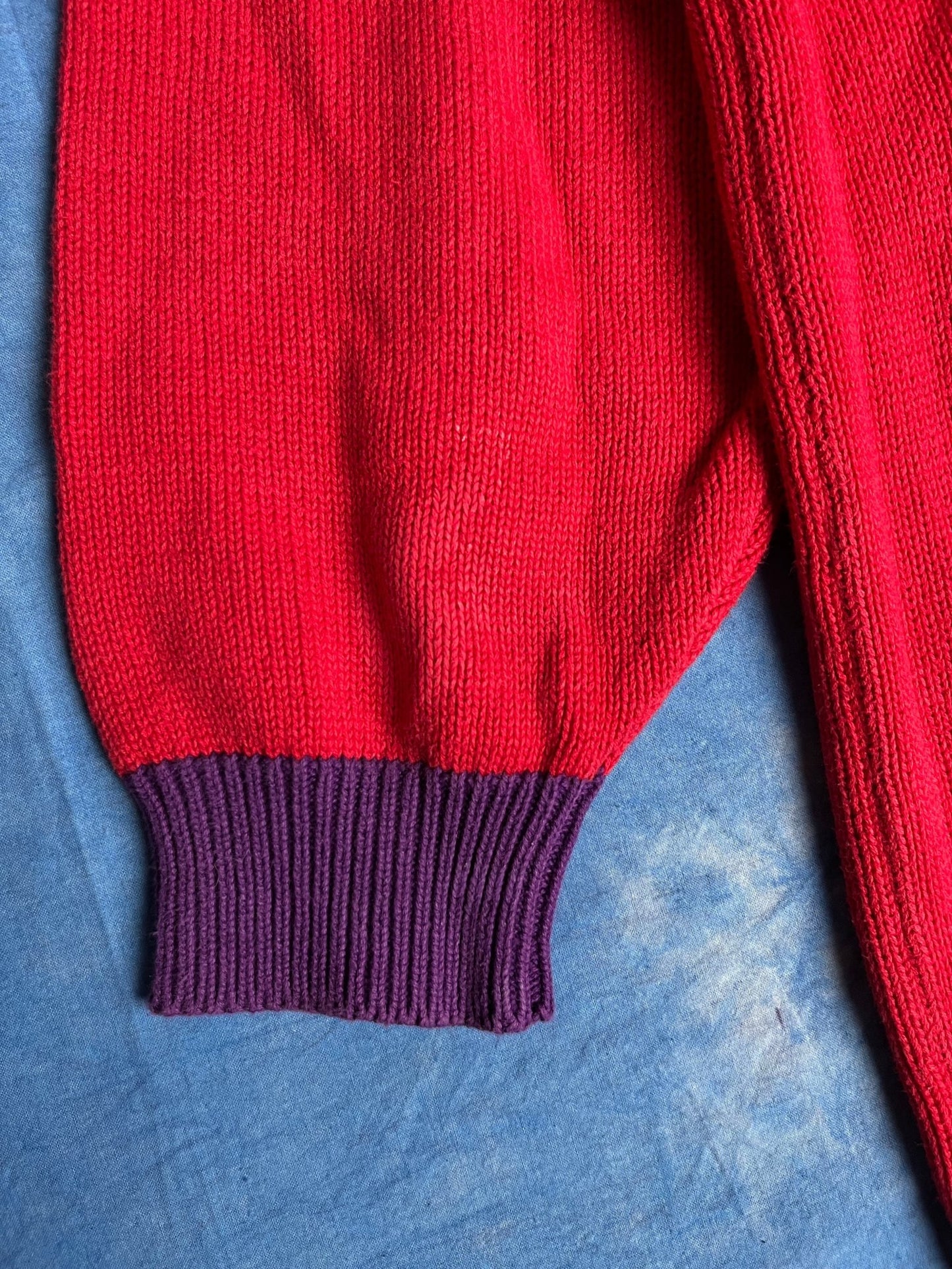 Kolorowy Sweterek Happy Morning 90s M | Piggy Boxer Vintage Shop