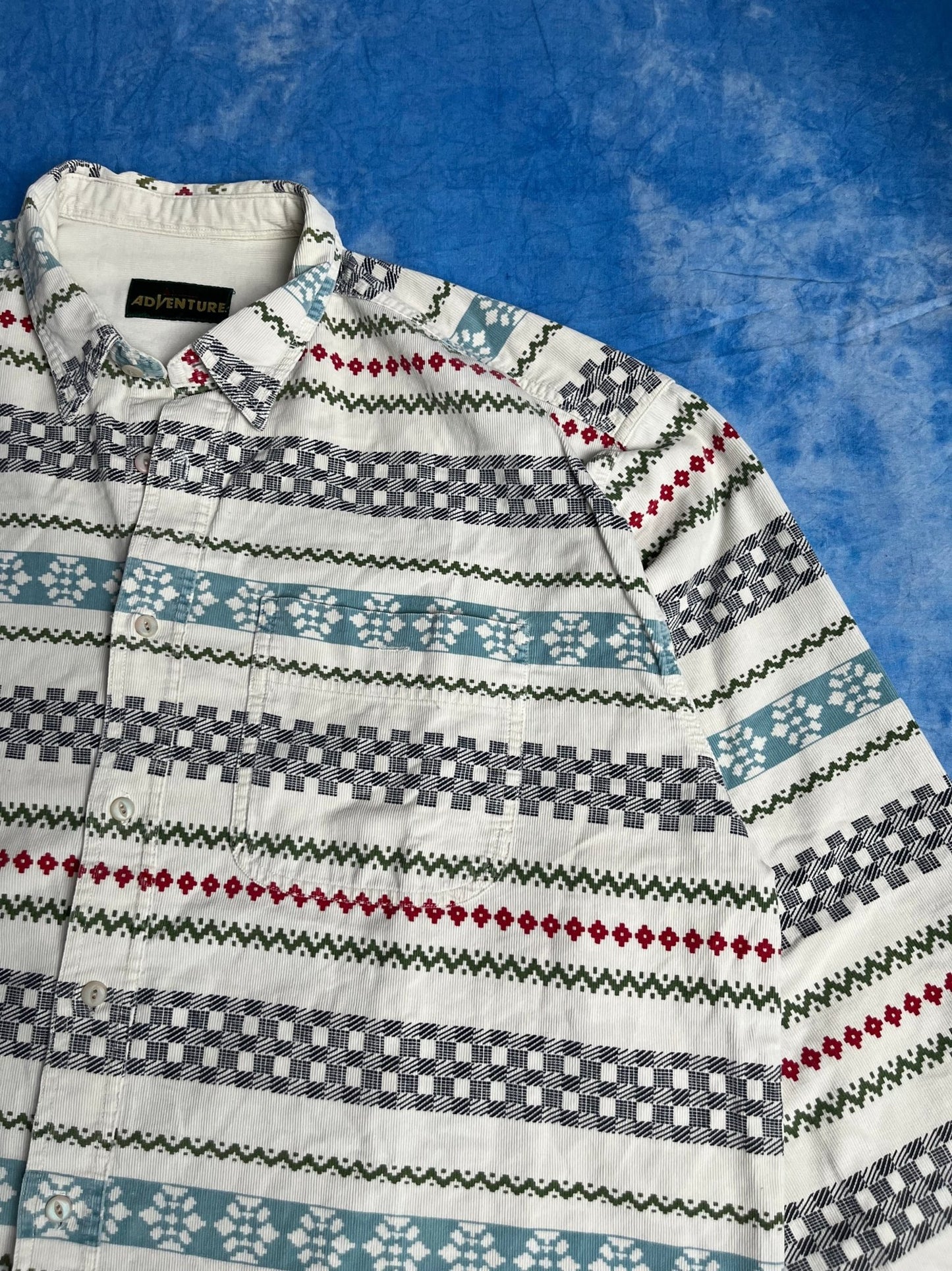 Koszula Adventure we Wzorki 90s XXL | Piggy Boxer Vintage Shop