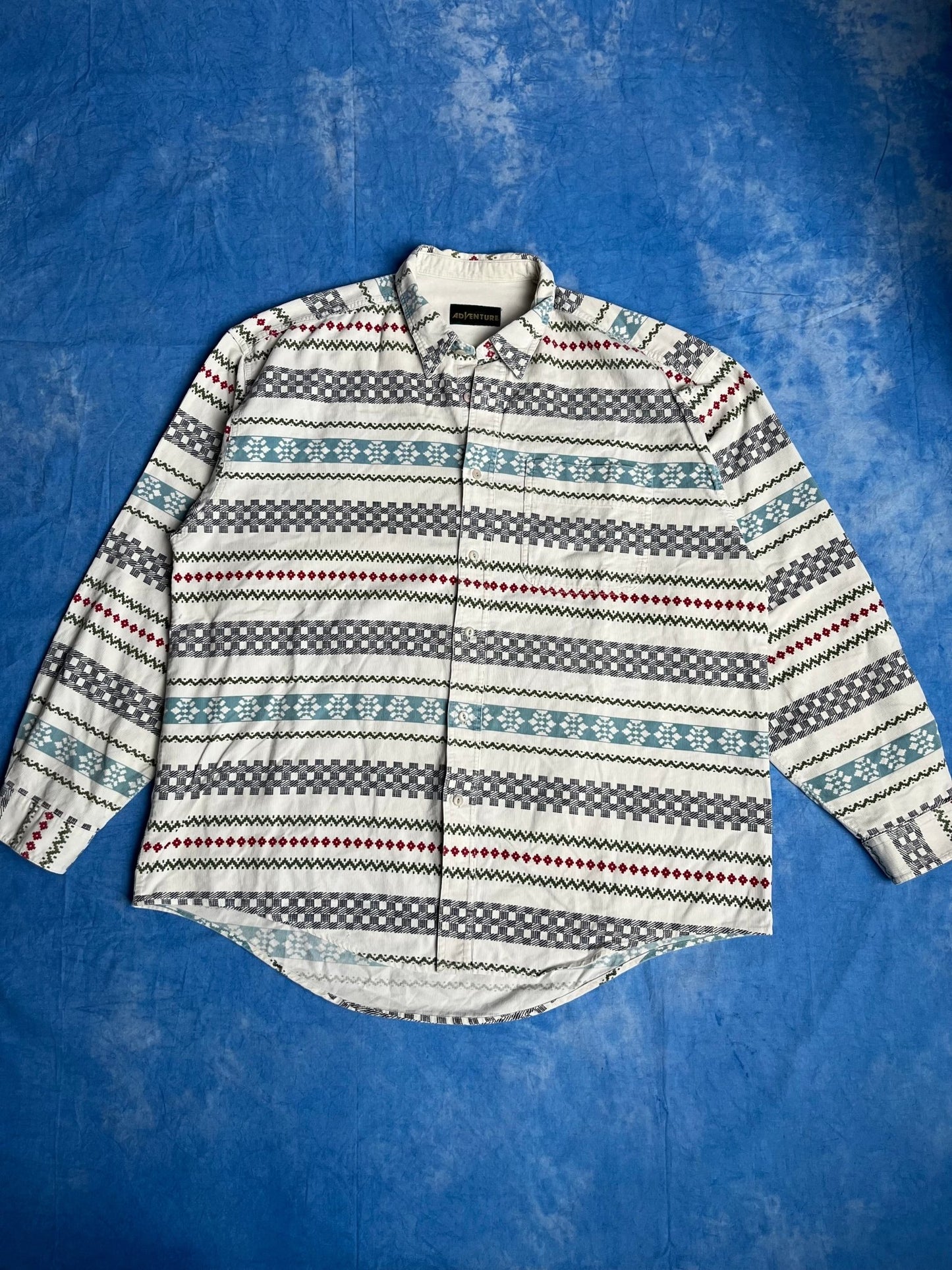 Koszula Adventure we Wzorki 90s XXL | Piggy Boxer Vintage Shop