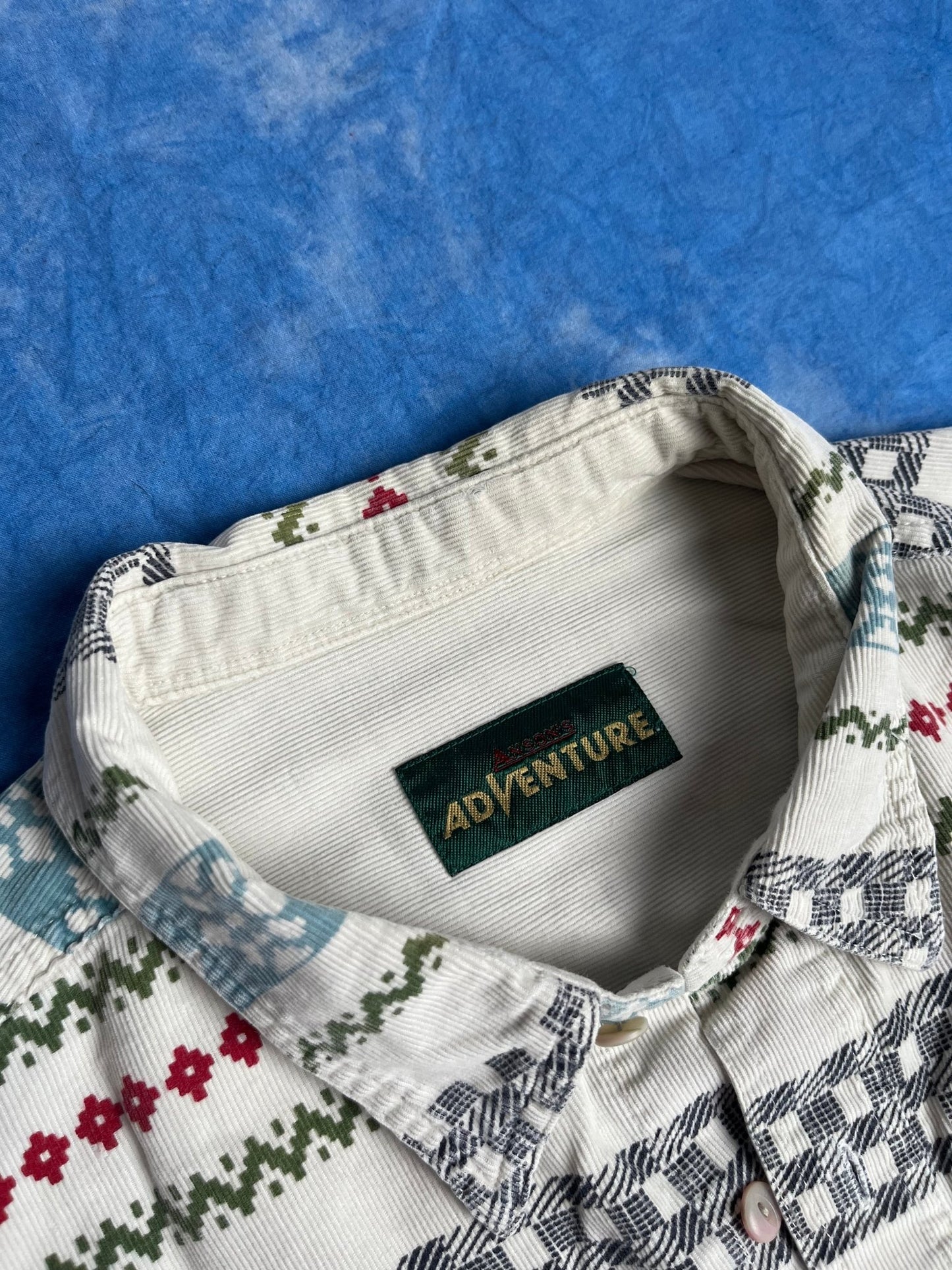 Koszula Adventure we Wzorki 90s XXL | Piggy Boxer Vintage Shop