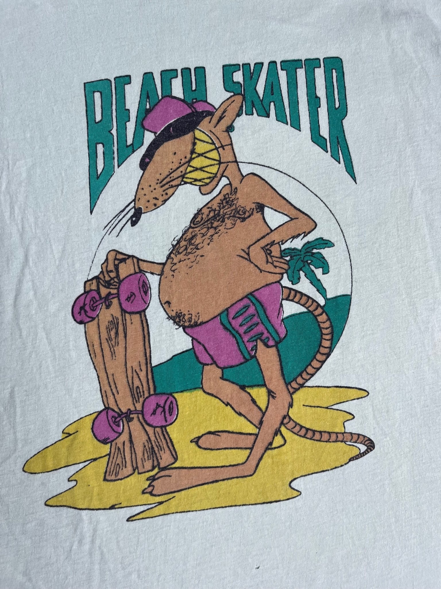 Koszulka Beach Skate Rat 90s L | Piggy Boxer Vintage Shop
