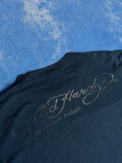 Koszulka Ed Hardy by Christian Audigier Pirat Skull M | Piggy Boxer Vintage Shop