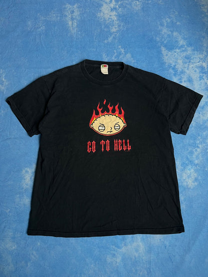 Koszulka Family Guy Stewie Griffin "Go To Hell" 2003 XL | Piggy Boxer Vintage Shop