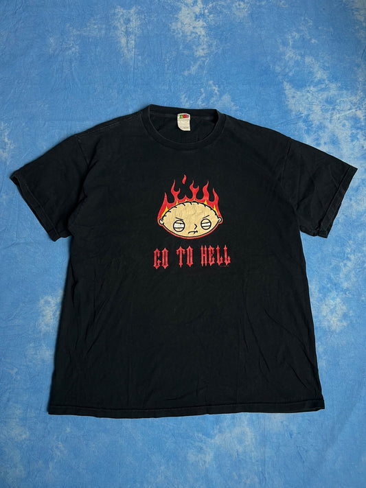 Koszulka Family Guy Stewie Griffin "Go To Hell" 2003 XL | Piggy Boxer Vintage Shop