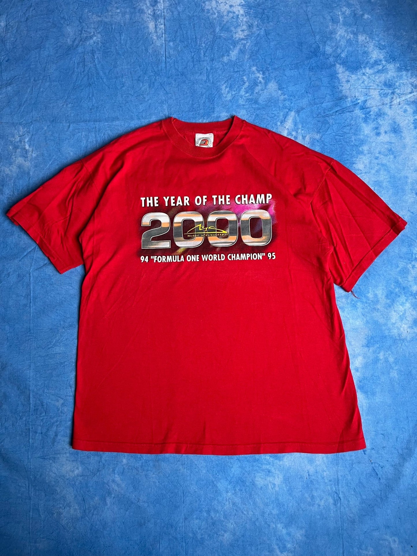 Koszulka Michael Schumacher The Year of Champ Racing F1 2000 L | Piggy Boxer Vintage Shop