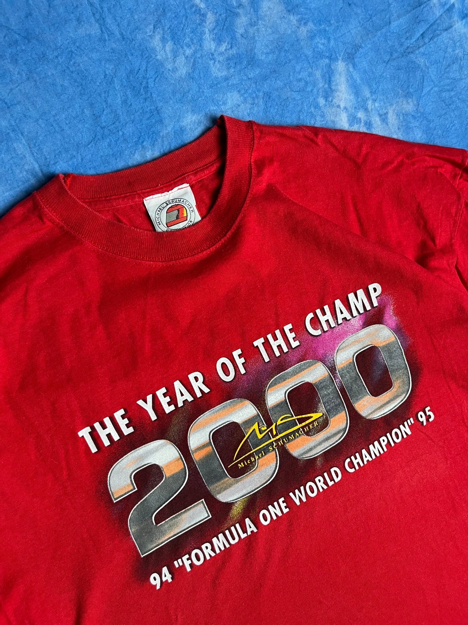 Koszulka Michael Schumacher The Year of Champ Racing F1 2000 L | Piggy Boxer Vintage Shop