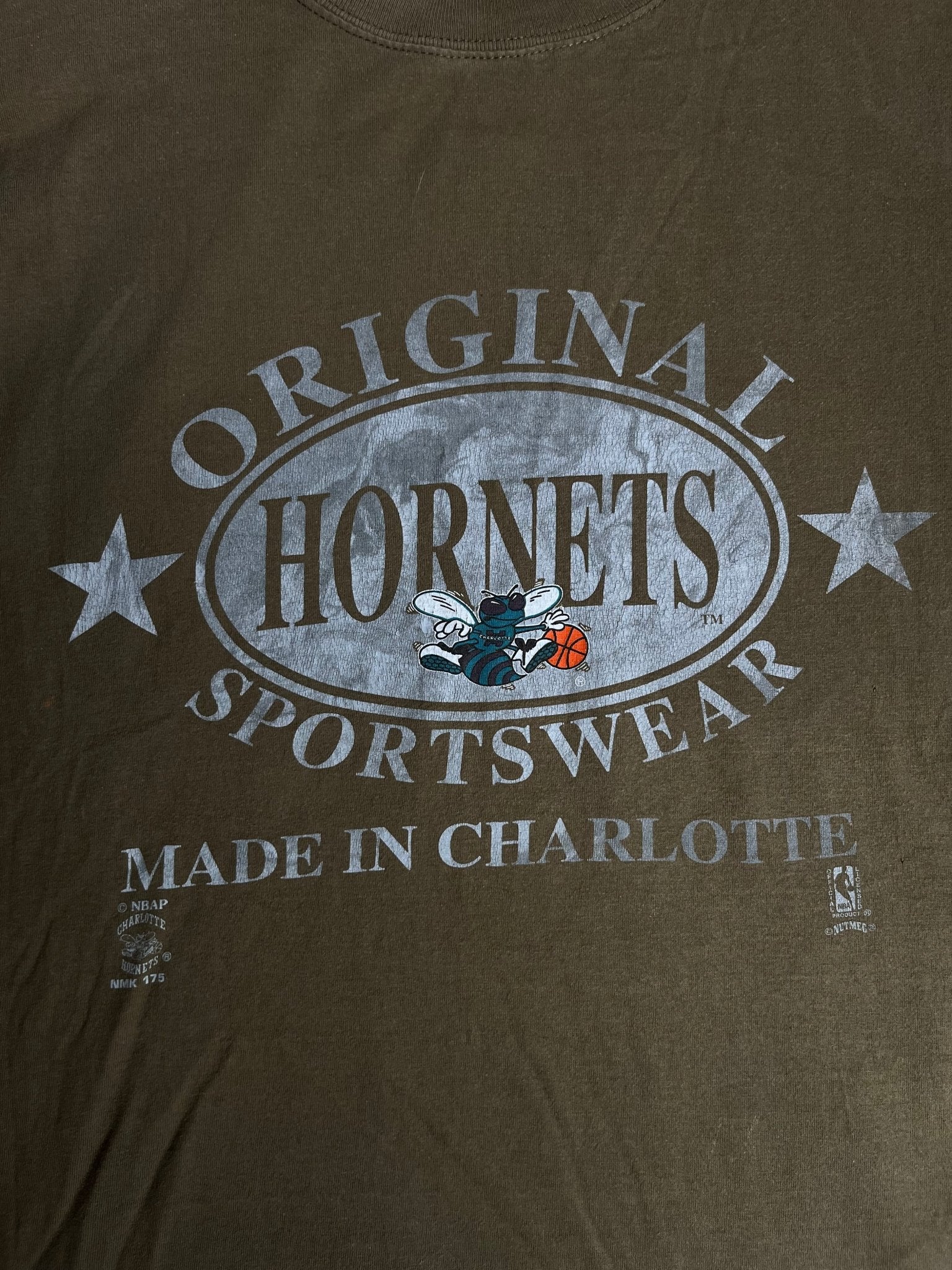 Koszulka Nutmeg NBA Charlotte Hornets 90s XL | Piggy Boxer Vintage Shop