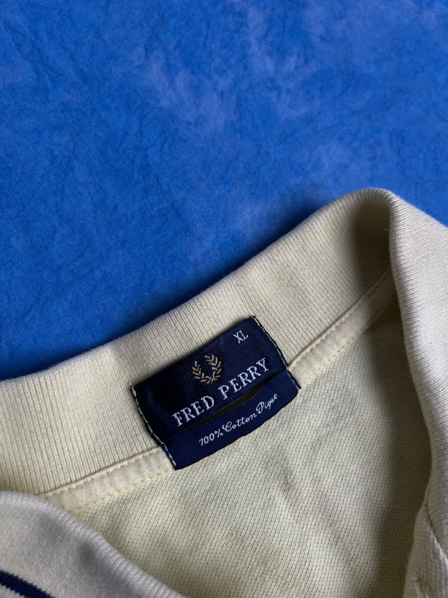 Koszulka Polo Kanarkowa Fred Perry Cotton Pique 90s XL | Piggy Boxer Vintage Shop