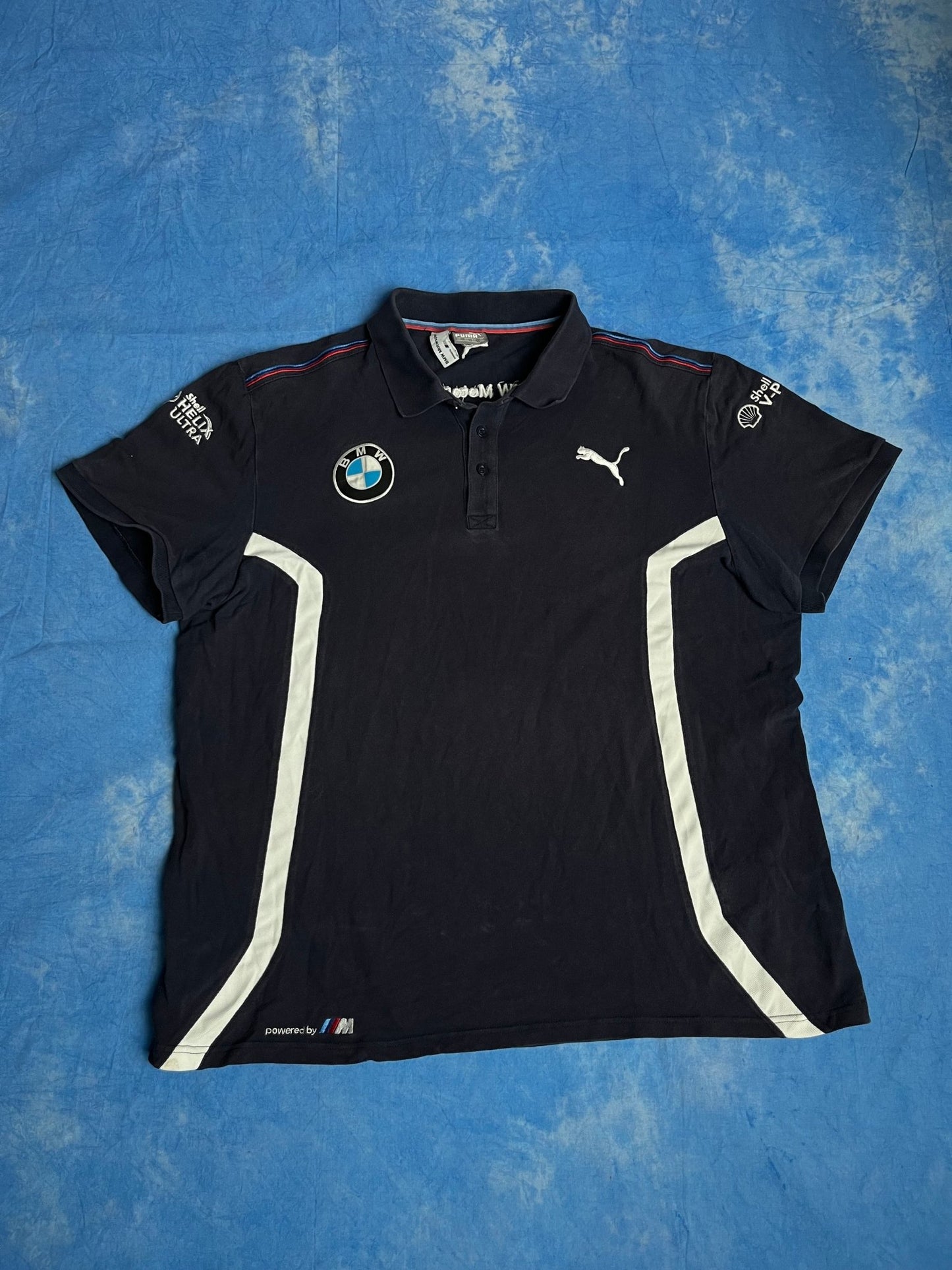 Koszulka Polo Puma x BMW Motorsport 00s XXL | Piggy Boxer Vintage Shop