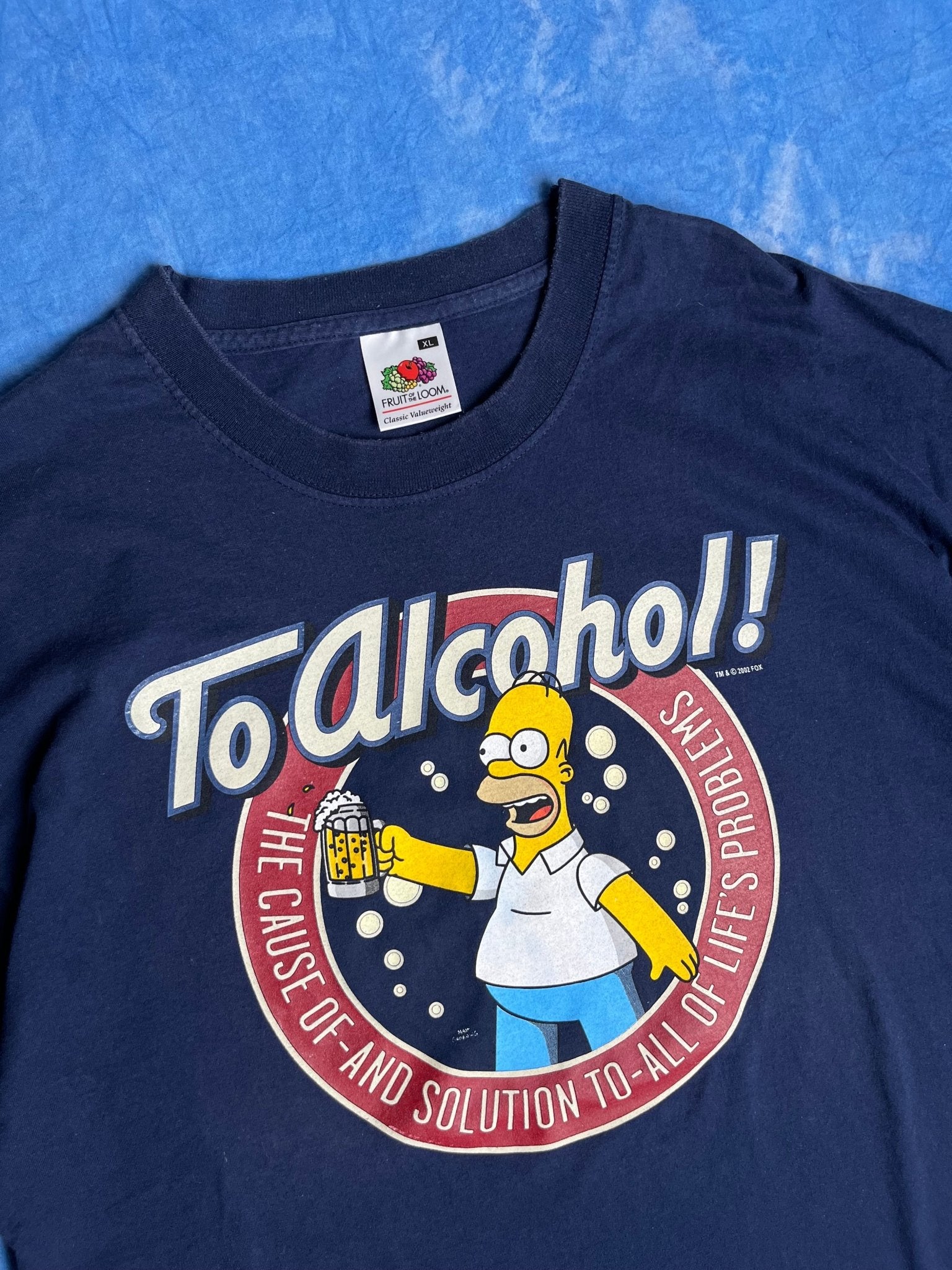 Koszulka The Simpsons To Alcohol! 2002 XL | Piggy Boxer Vintage Shop