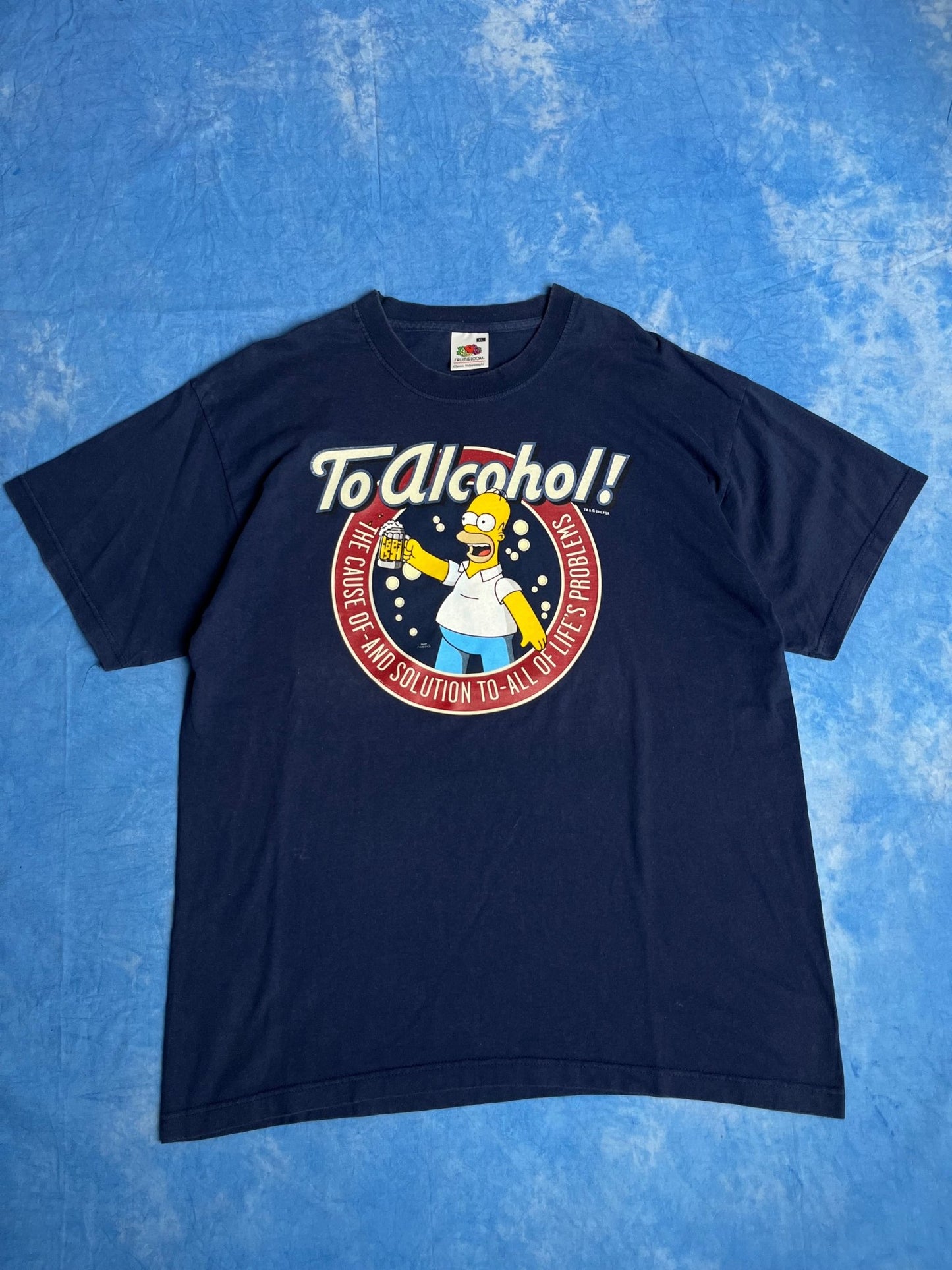 Koszulka The Simpsons To Alcohol! 2002 XL | Piggy Boxer Vintage Shop