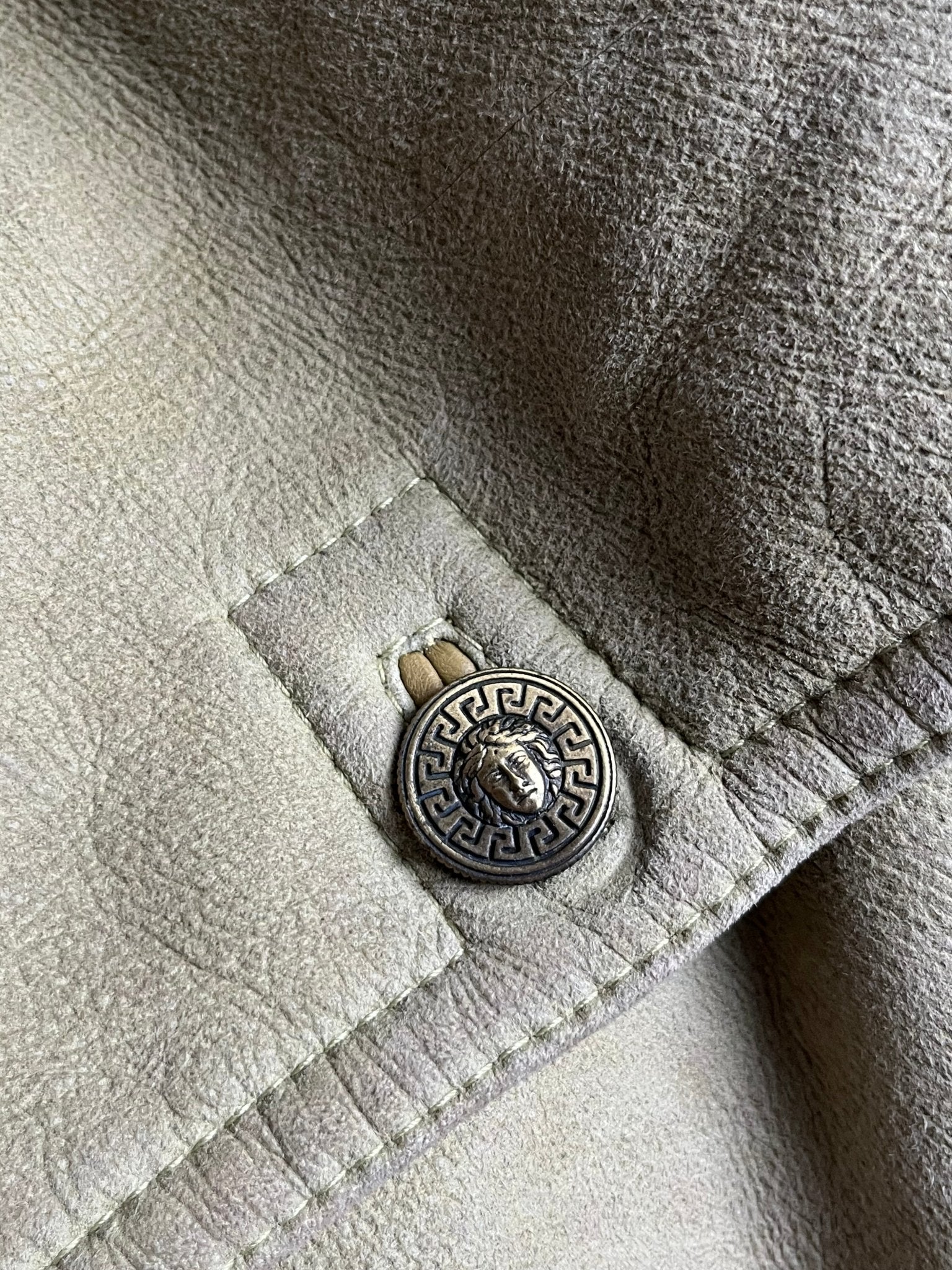 Kożuch z Owczej Skóry Gianni Versace Wybiegowy 80s XL | Piggy Boxer Vintage Shop