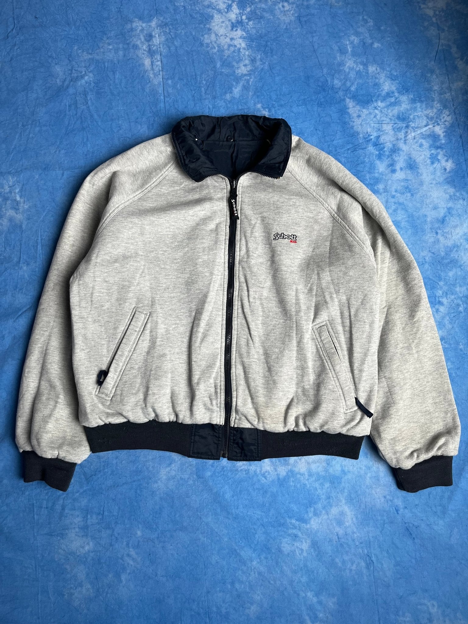 Kurtka Bomberka Dwustronna Schott USA 90s XL | Piggy Boxer Vintage Shop