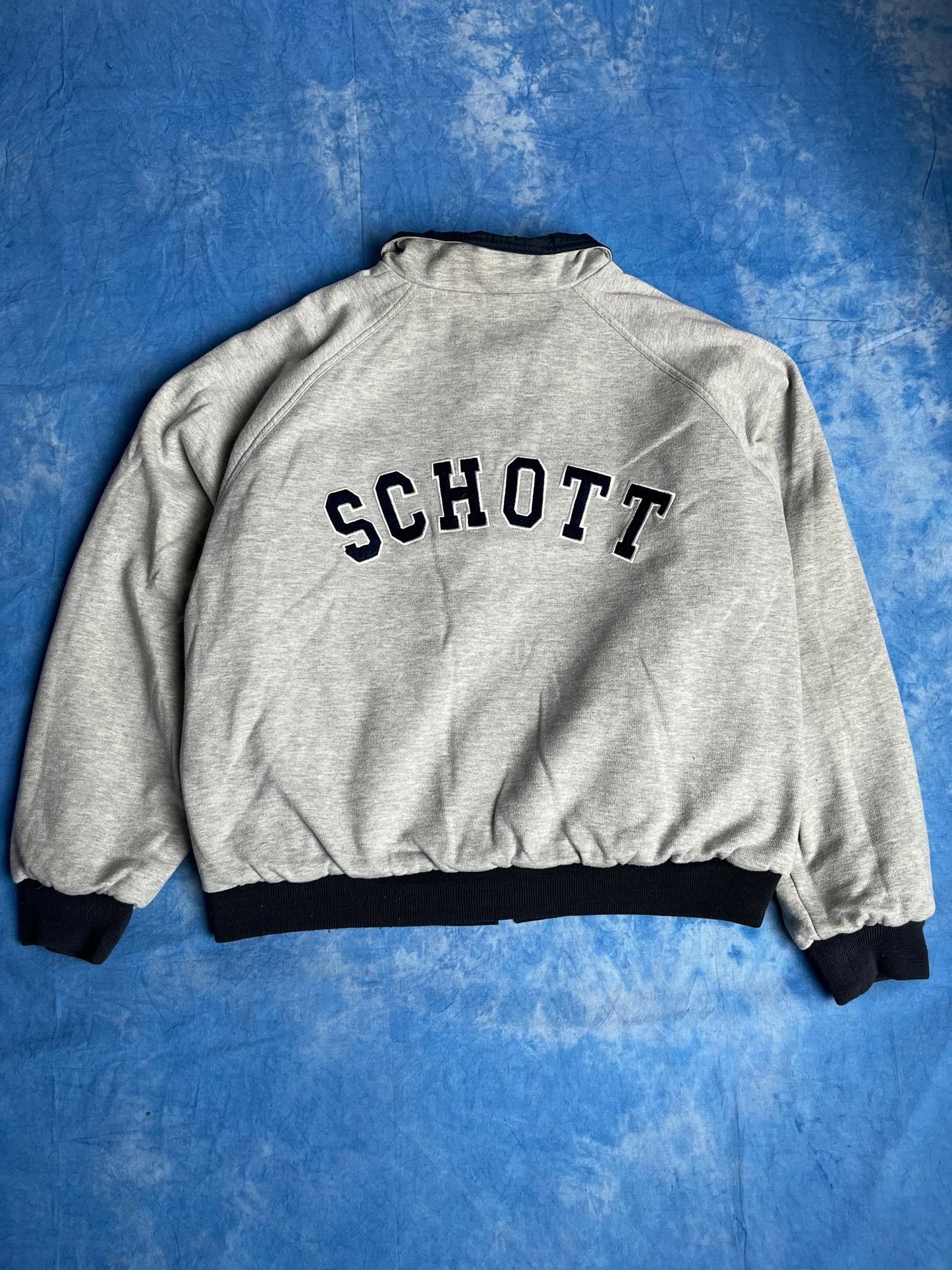 Kurtka Bomberka Dwustronna Schott USA 90s XL | Piggy Boxer Vintage Shop