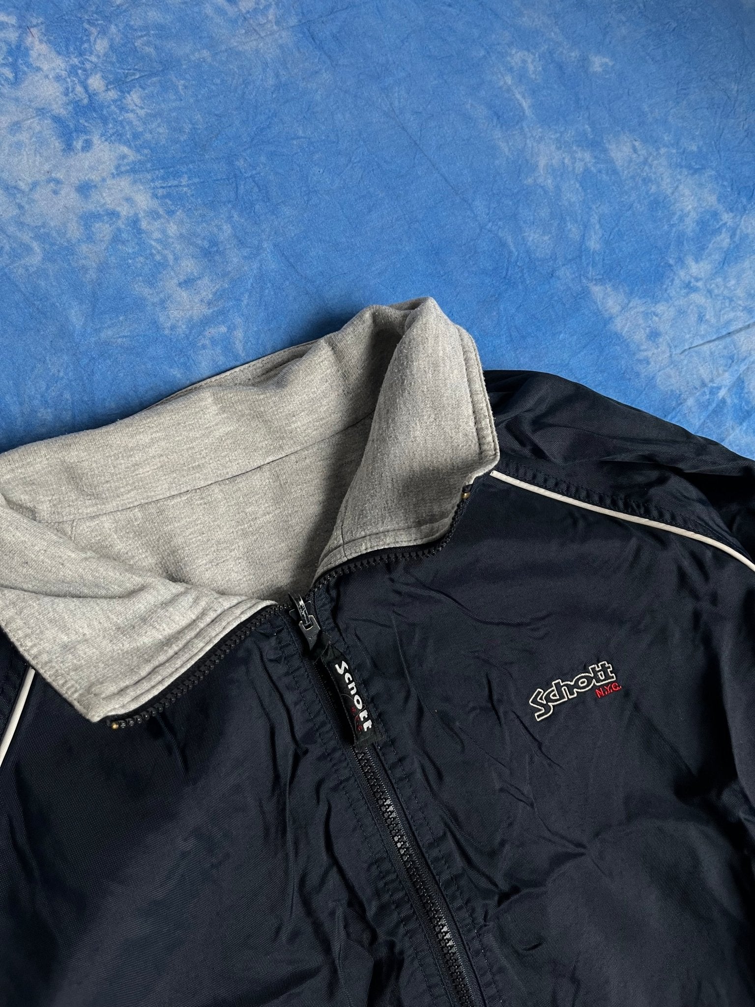 Kurtka Bomberka Dwustronna Schott USA 90s XL | Piggy Boxer Vintage Shop