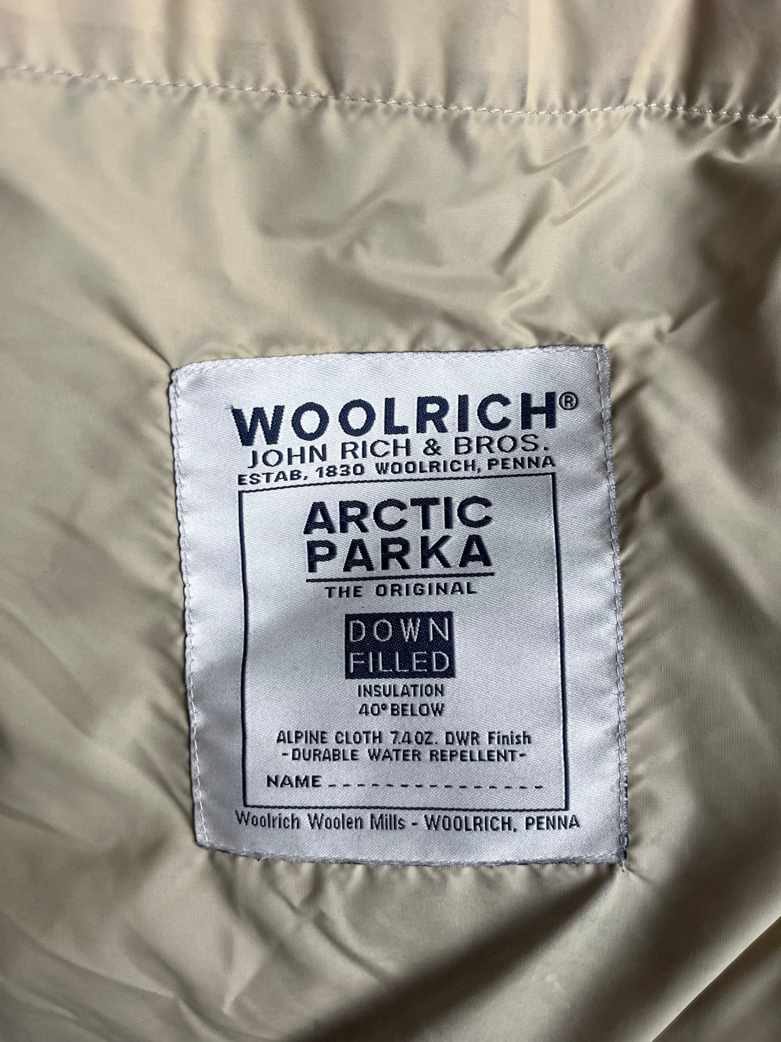 Kurtka Parka Puchowa Woolrich Arctic Parka 90s L | Piggy Boxer Vintage Shop