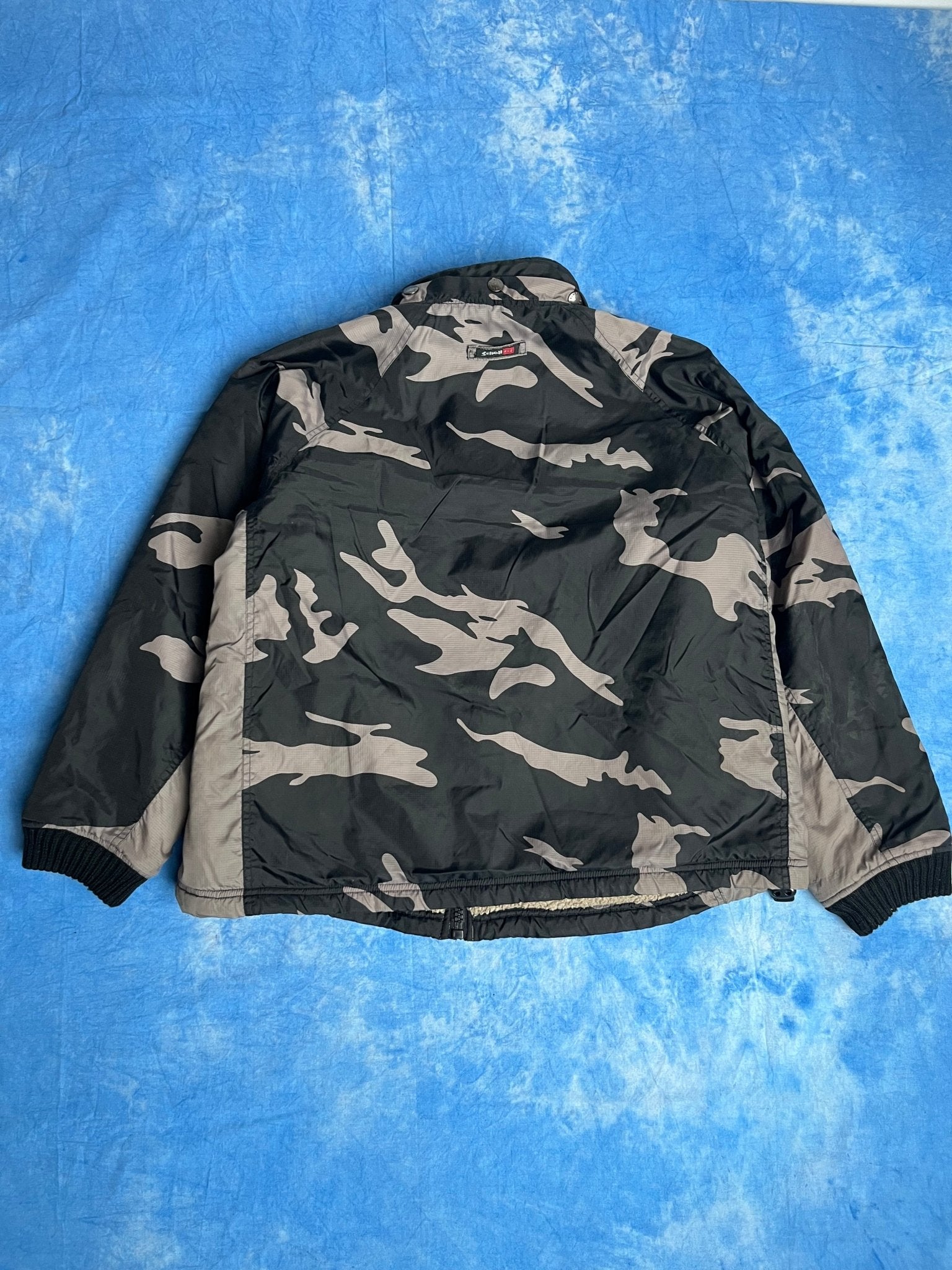 Kurtka Polarowa Camo Schott NYC 00s M | Piggy Boxer Vintage Shop