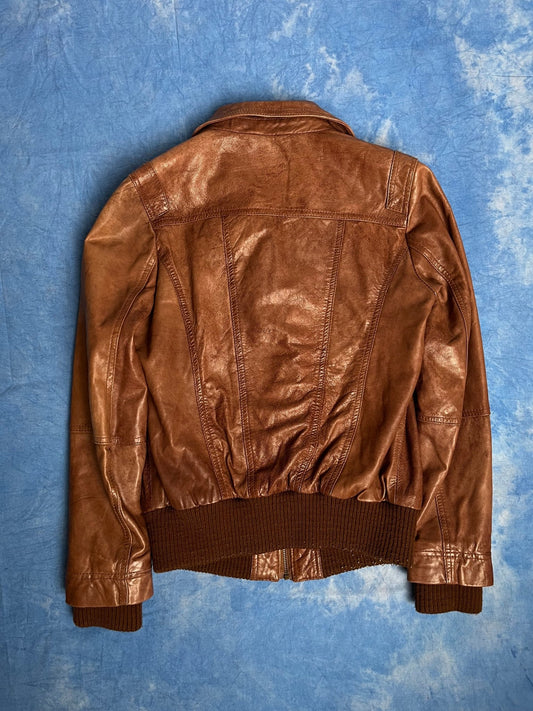 Kurtka Skórzana Bomberka Goosecraft M - Piggy Boxer