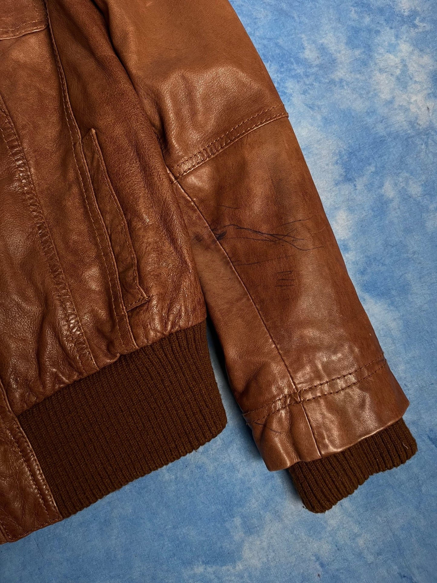 Kurtka Skórzana Bomberka Goosecraft M - Piggy Boxer