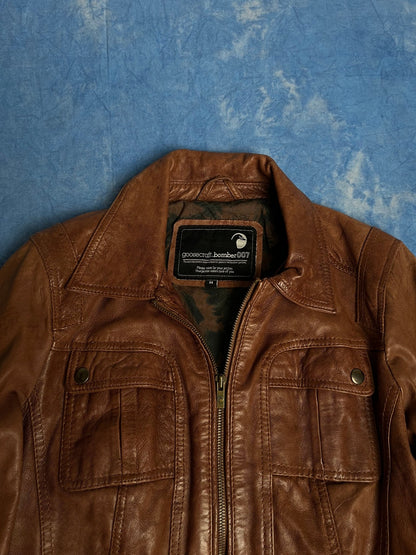 Kurtka Skórzana Bomberka Goosecraft M - Piggy Boxer