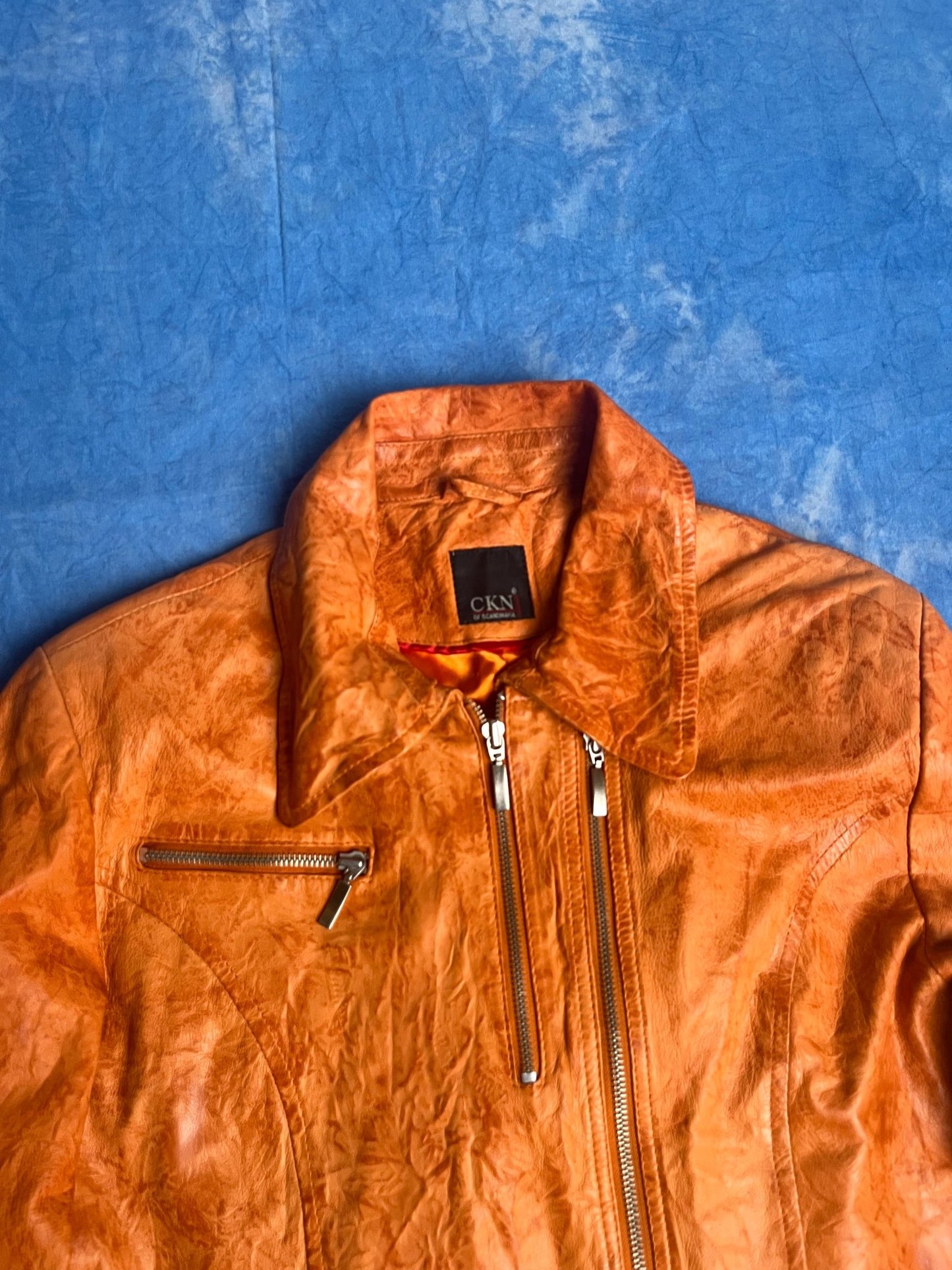 Kurtka Skórzana CKN of Scandinavia 00s M | Piggy Boxer Vintage Shop