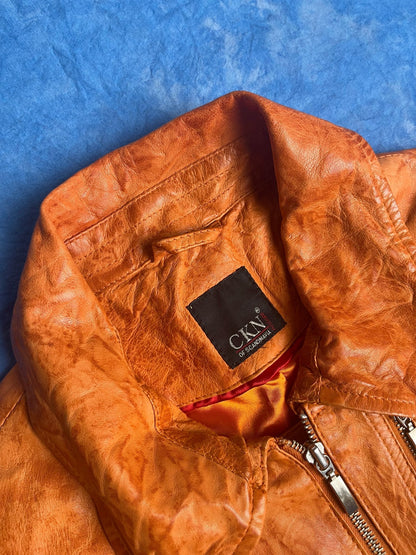 Kurtka Skórzana CKN of Scandinavia 00s M | Piggy Boxer Vintage Shop