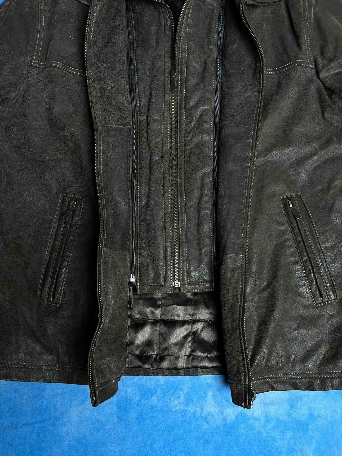 Kurtka Skórzana z Futrem Rui Felizardo 90s M | Piggy Boxer Vintage Shop