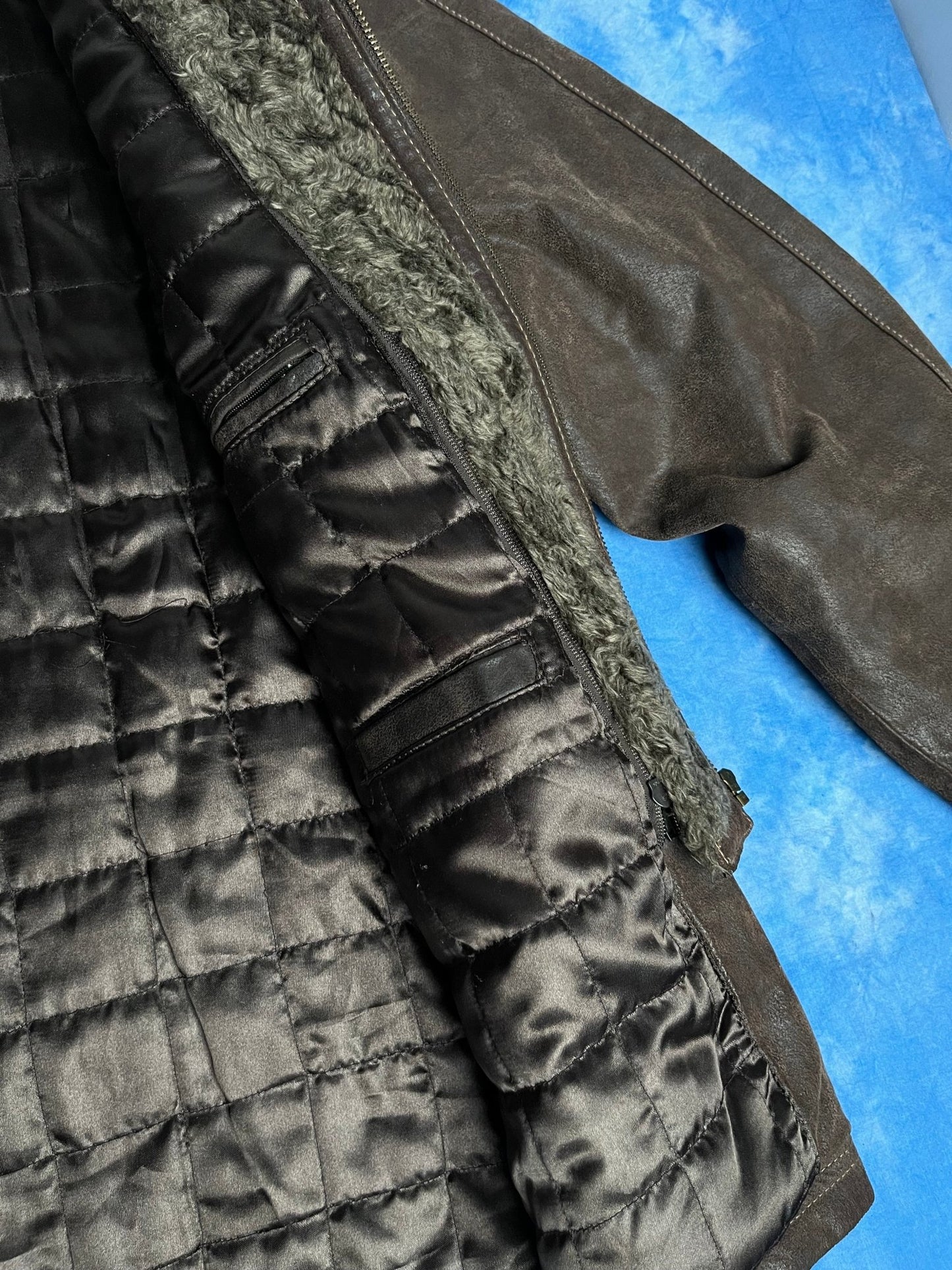 Kurtka Skórzana z Futrem Rui Felizardo 90s M | Piggy Boxer Vintage Shop