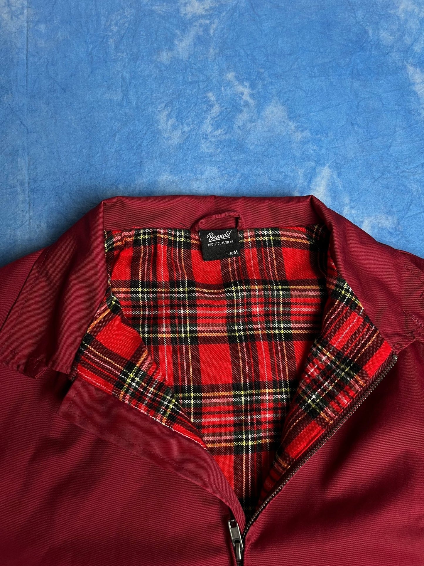 Kurtka Wiatrówka Harringtonka Czerwona M | Piggy Boxer Vintage Shop