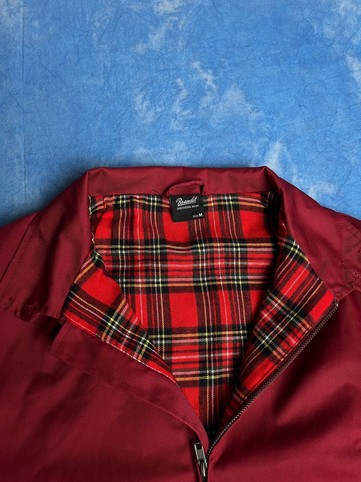 Kurtka Wiatrówka Harringtonka Czerwona M | Piggy Boxer Vintage Shop