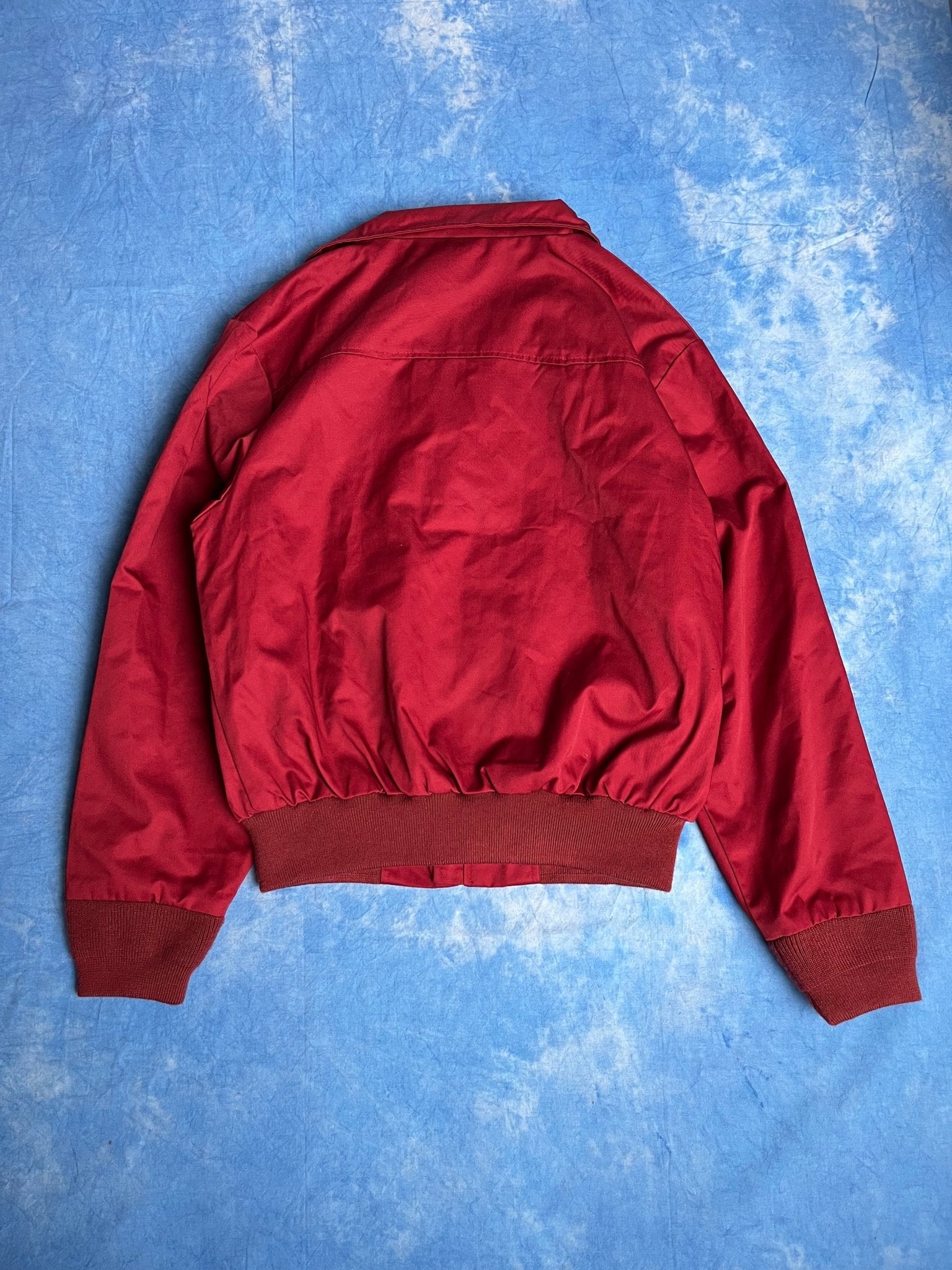 Kurtka Wiatrówka Harringtonka Czerwona M | Piggy Boxer Vintage Shop